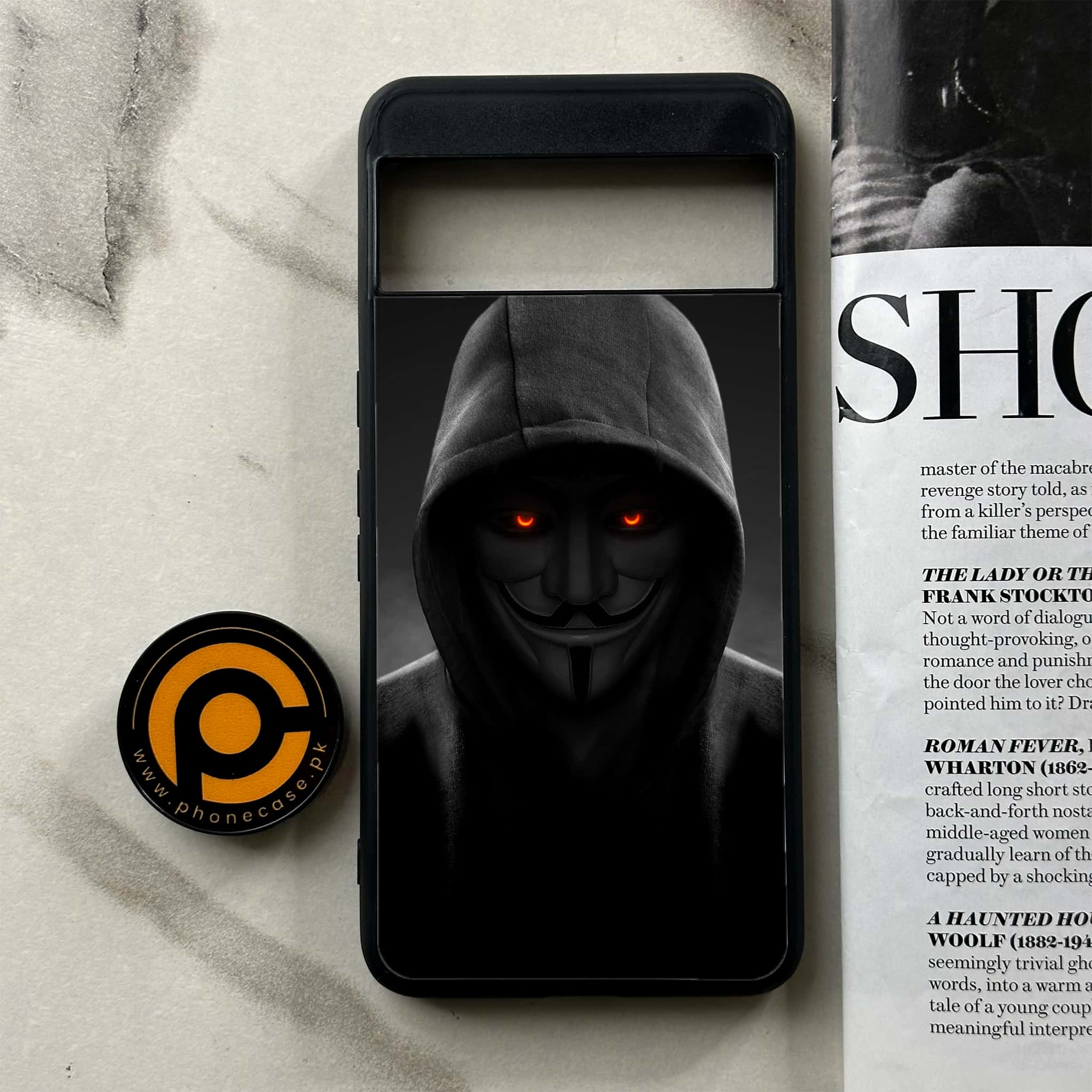 Google Pixel 8a - Anonymous 2.0 Series - Premium Printed soft Bumper Shock Proof Case