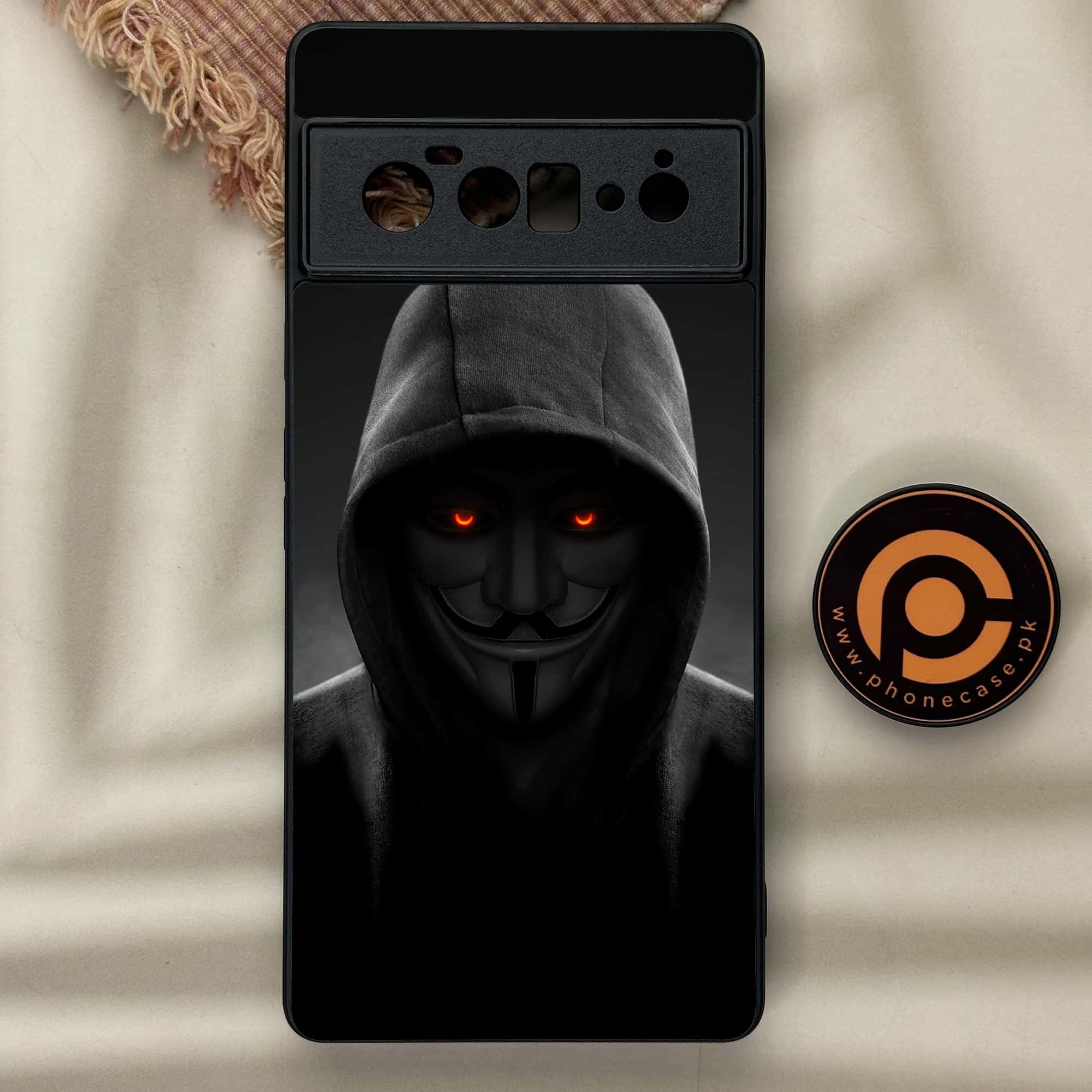 Google Pixel 6 Pro - Anonymous 2.0 Series - Premium Metal Printed soft Bumper Shock Proof Case
