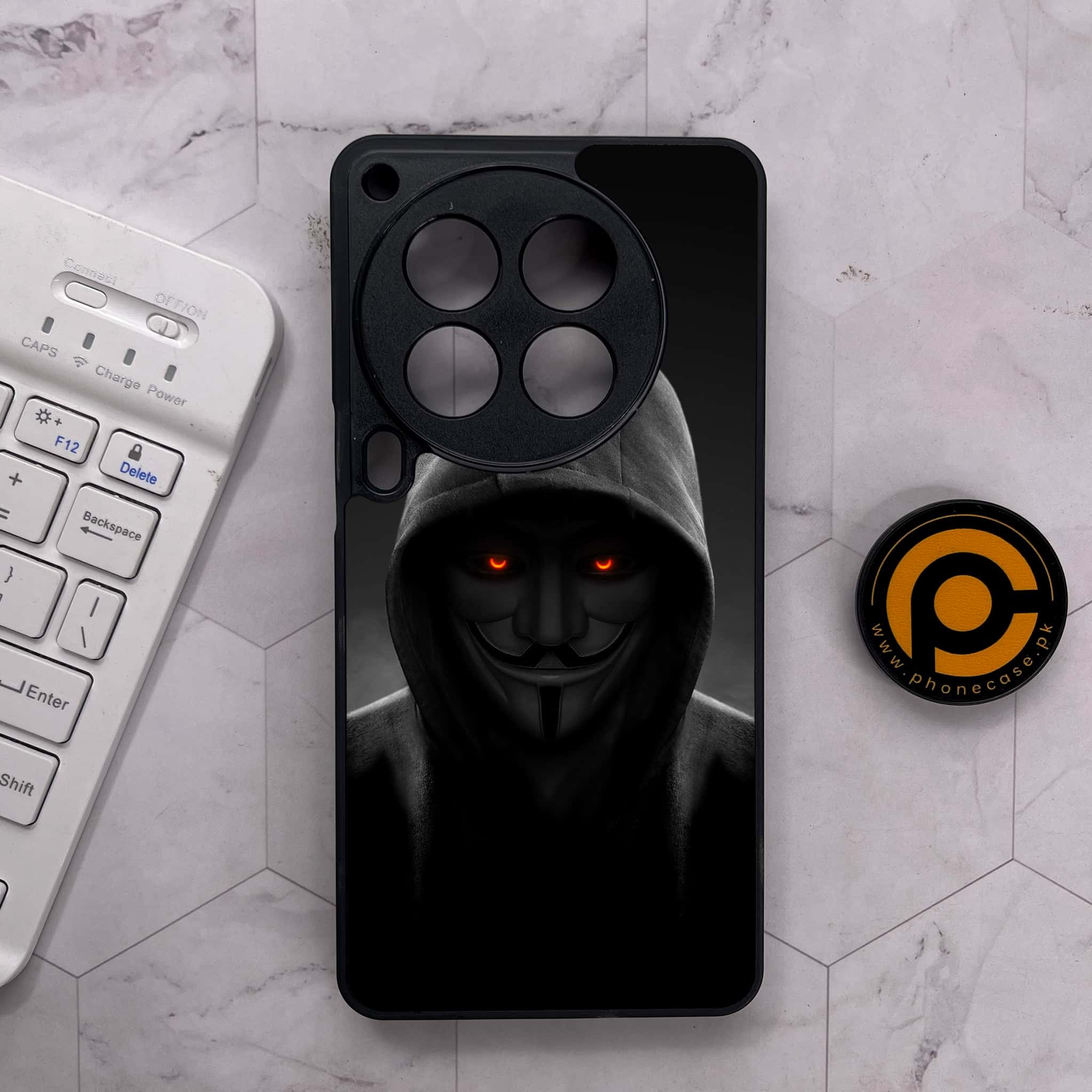 Tecno Camon 30 Premier - Anonymous 2.0 Series - Premium Metal Printed soft Bumper shock Proof Case