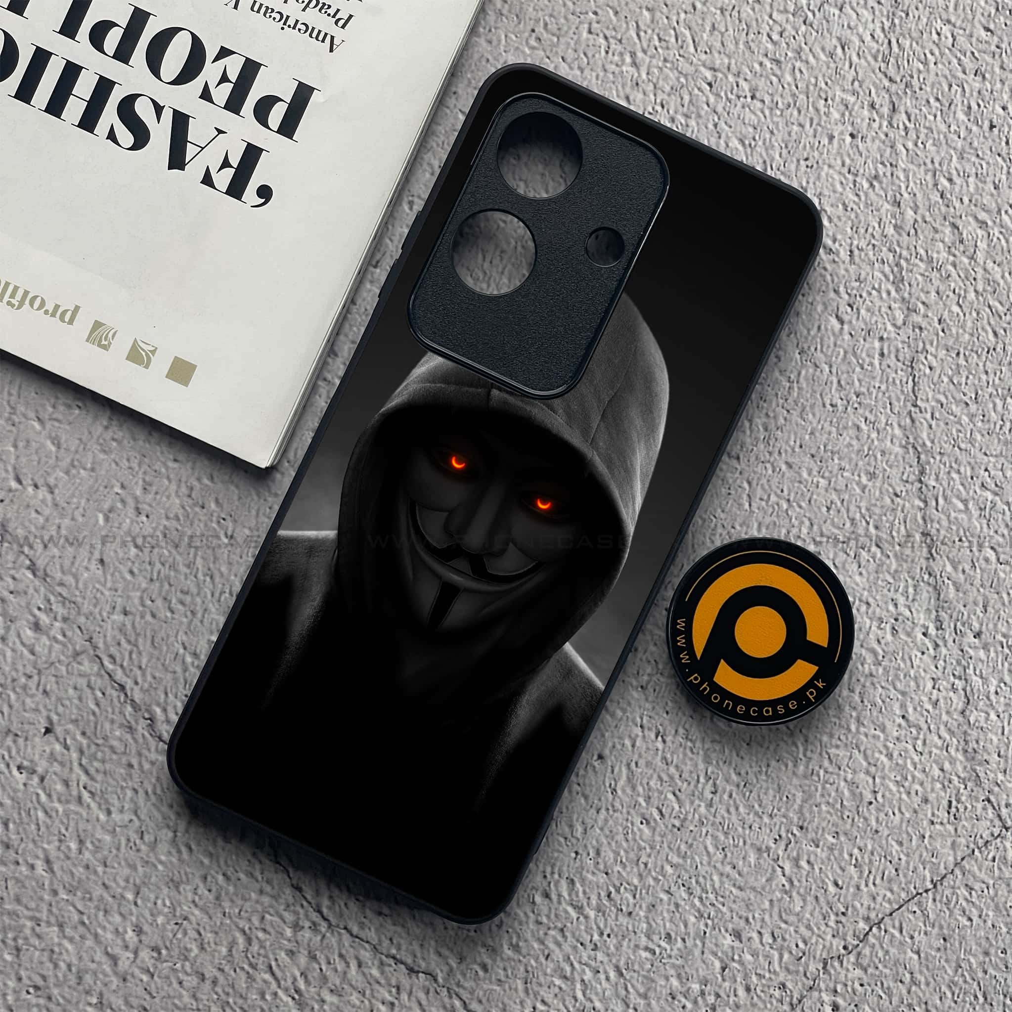 Realme Note 60x - Anonymous 2.0 Series - Premium Metal  Printed soft Bumper shock Proof Case