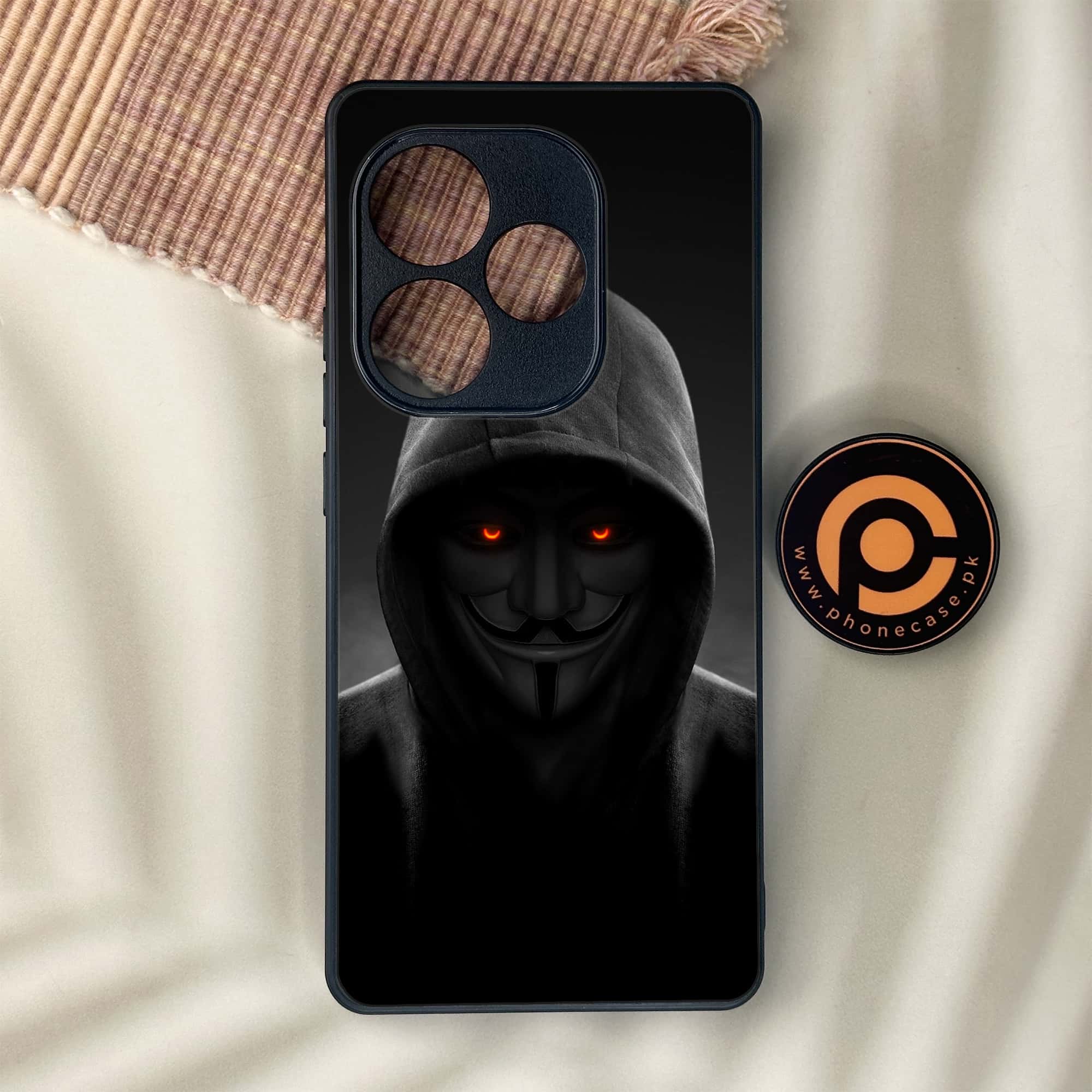Realme GT 6 - Anonymous 2.0 Series - Premium Metal Printed soft Bumper shock Proof Case