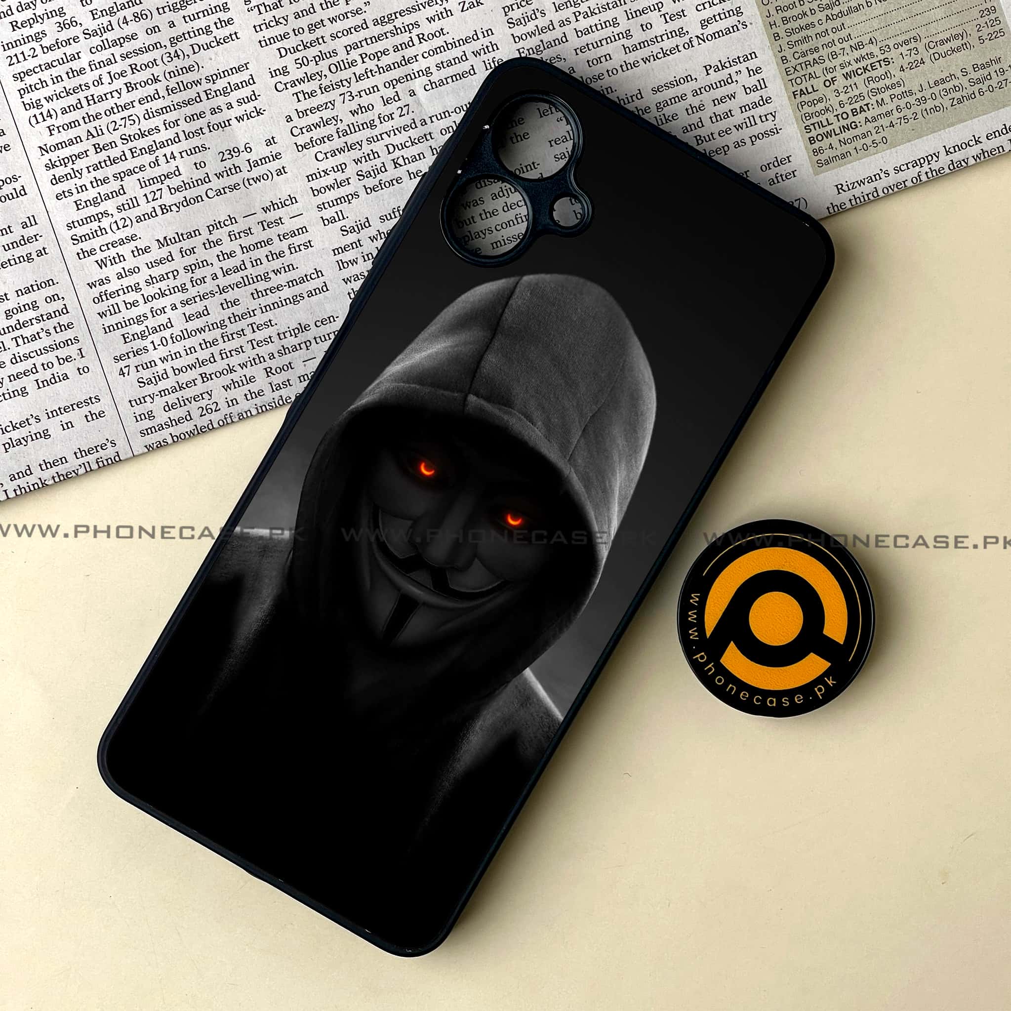 Samsung Galaxy A06  - Anonymous 2.0 Series - Premium Metal Printed soft Bumper shock Proof Case
