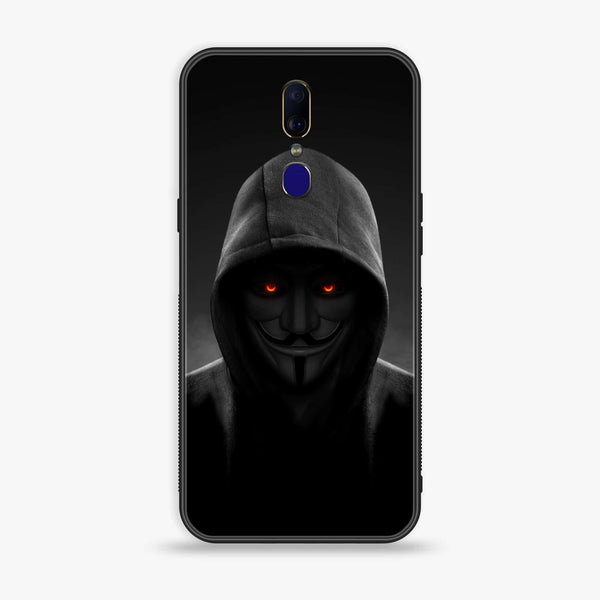 Oppo F11 - Anonymous 2.0 Design 4 - Premium Printed Glass soft Bumper shock Proof Case CS-33535