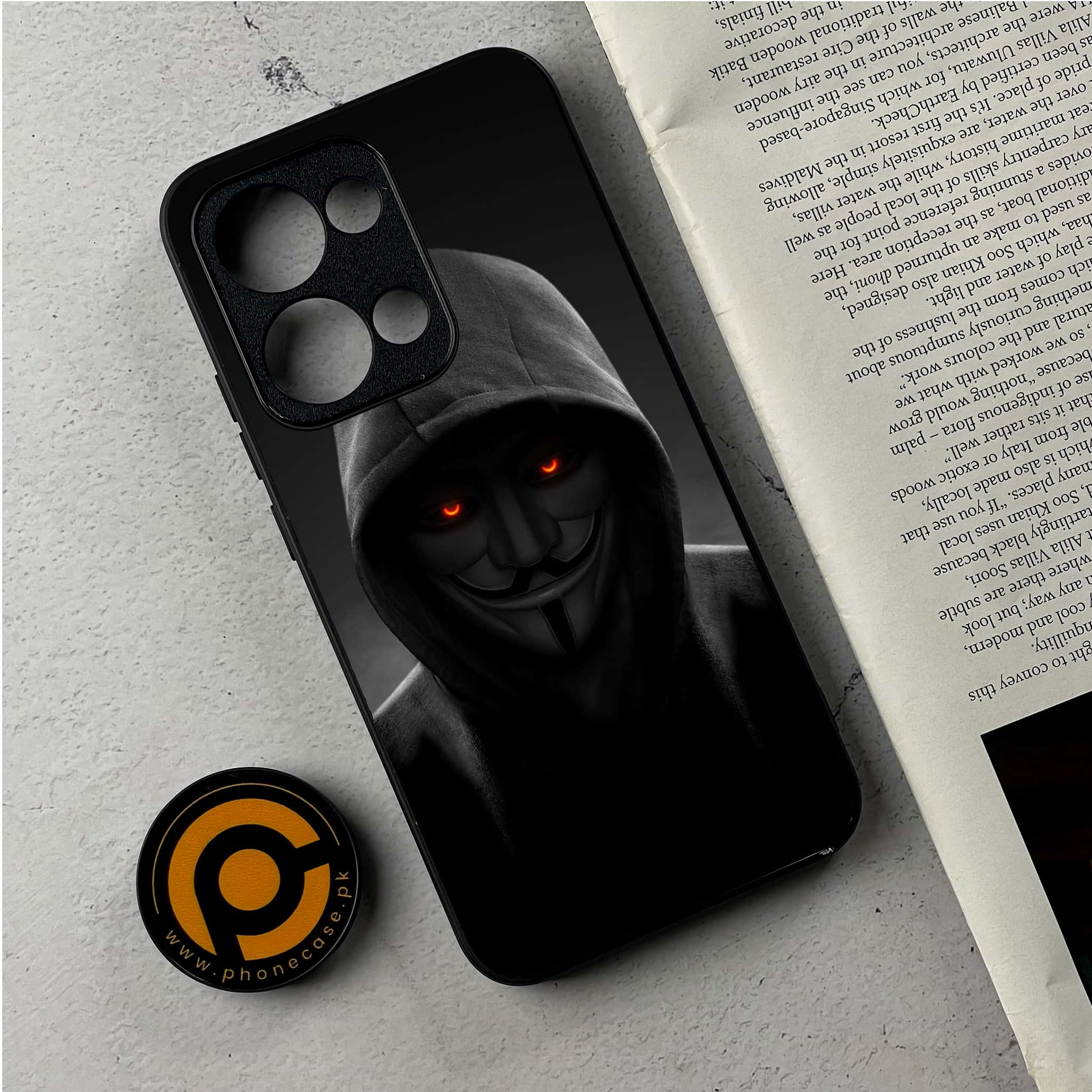 Oppo Reno 13 - Anonymous 2.0 Series - Premium Metal Printed Soft Bumper Shockproof Case