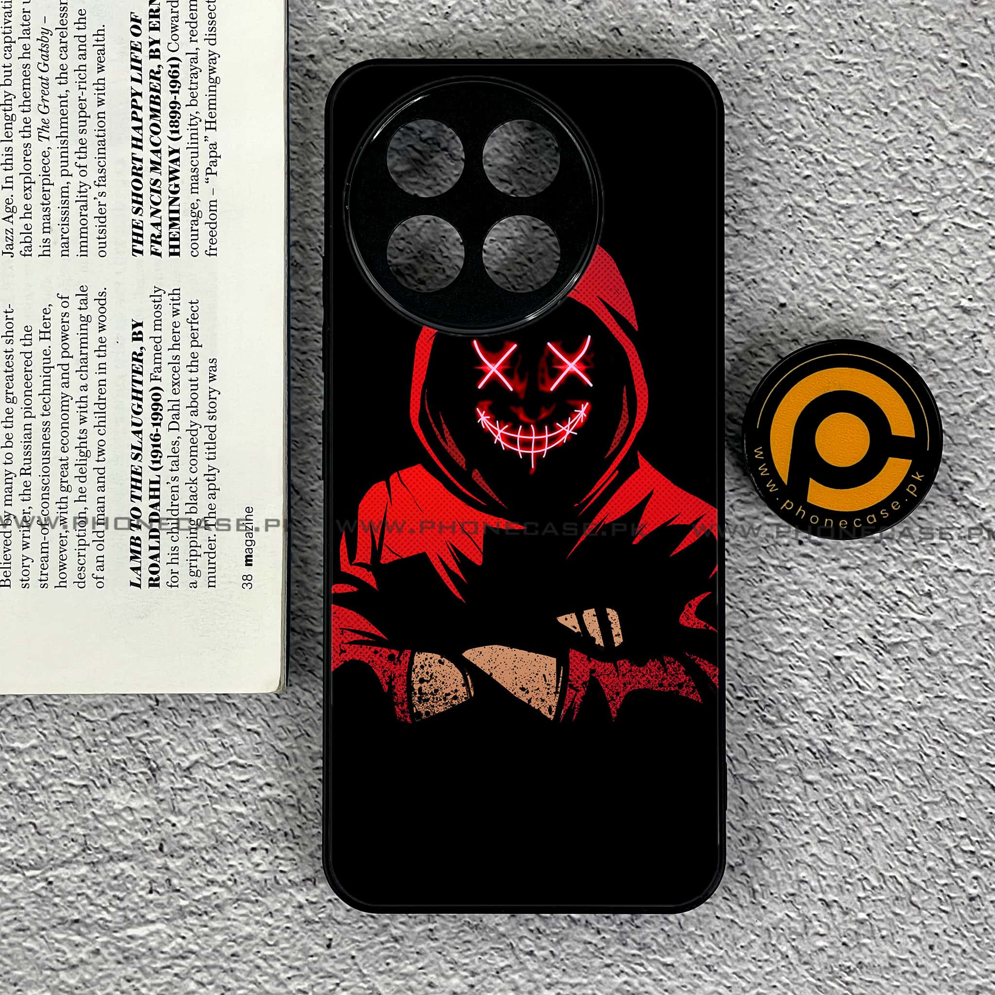 OnePlus 13R - Anonymous 2.0 Series - Premium Printed Glass soft Bumper shock Proof Case