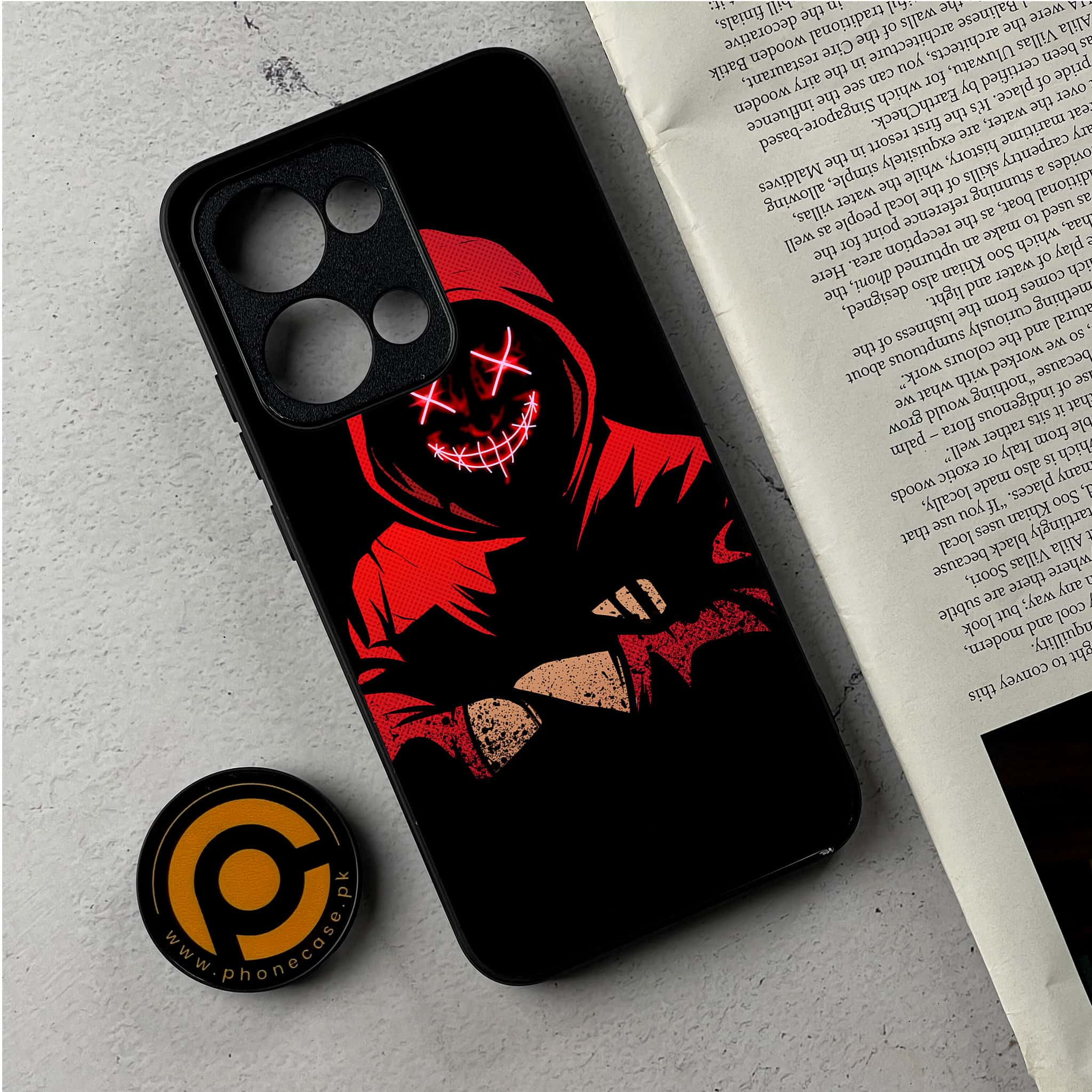 Oppo Reno 13 - Anonymous 2.0 Series - Premium Metal Printed Soft Bumper Shockproof Case