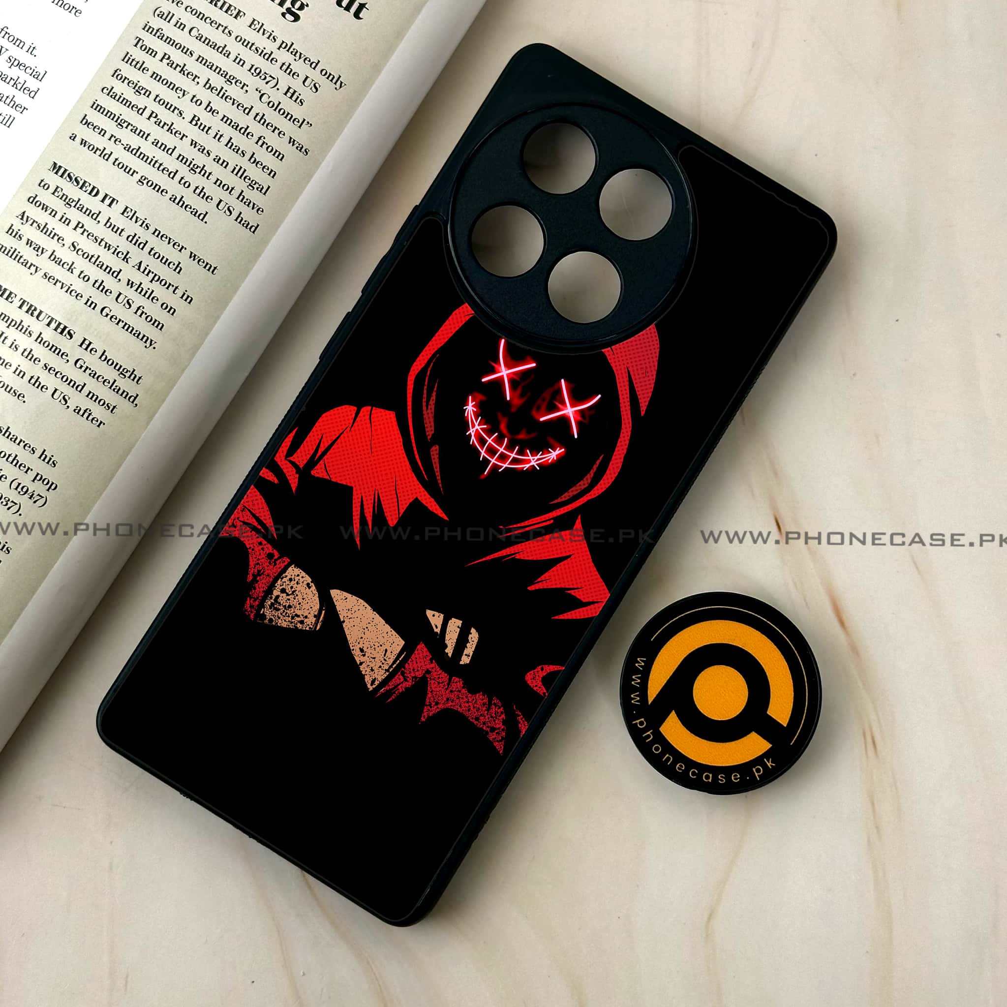 Tecno Camon 30s - Anonymous 2.0 Series - Premium Metal Printed soft Bumper shock Proof Case