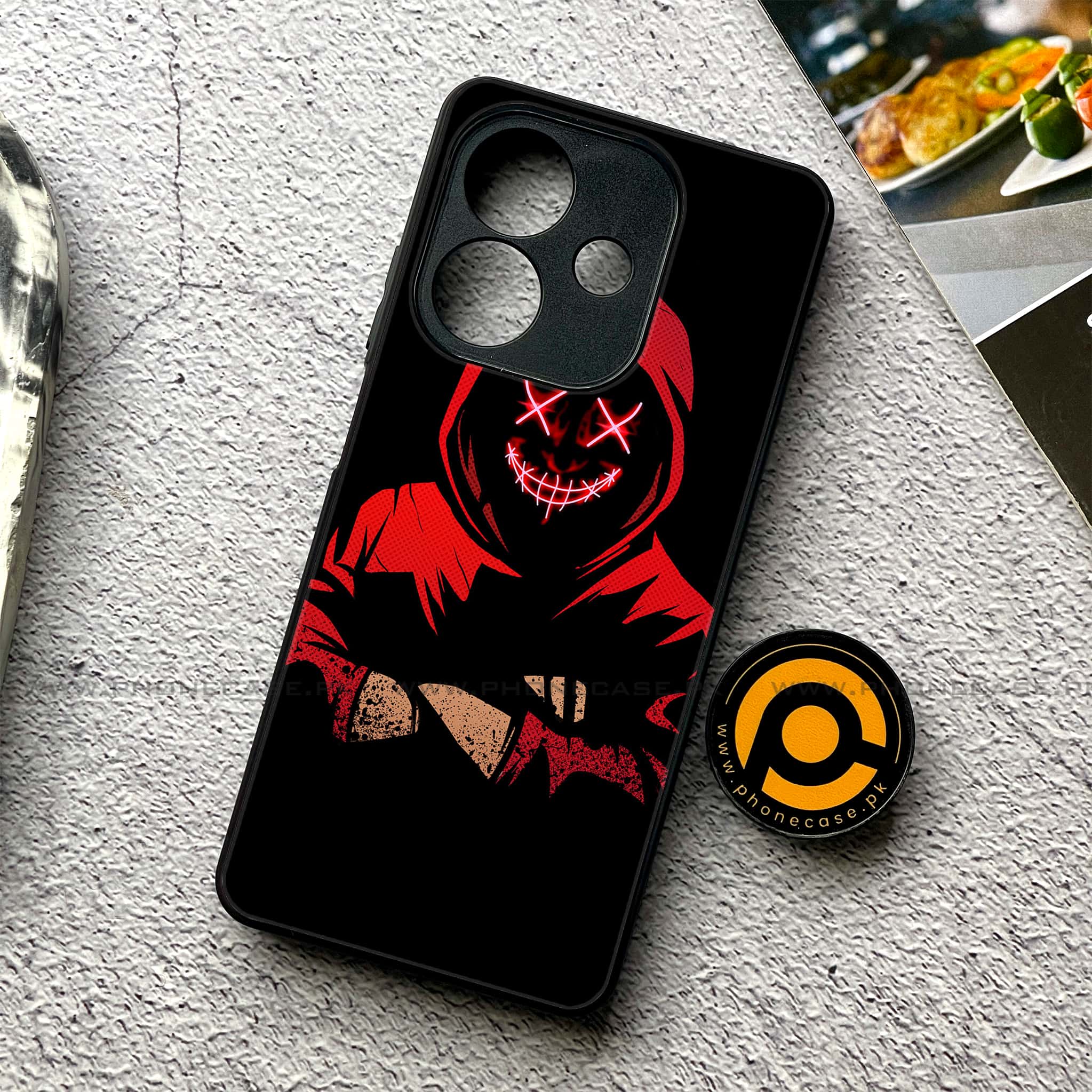 Oppo A5i - Anonymous 2.0 Series - Premium Metal Printed soft Bumper shock Proof Case