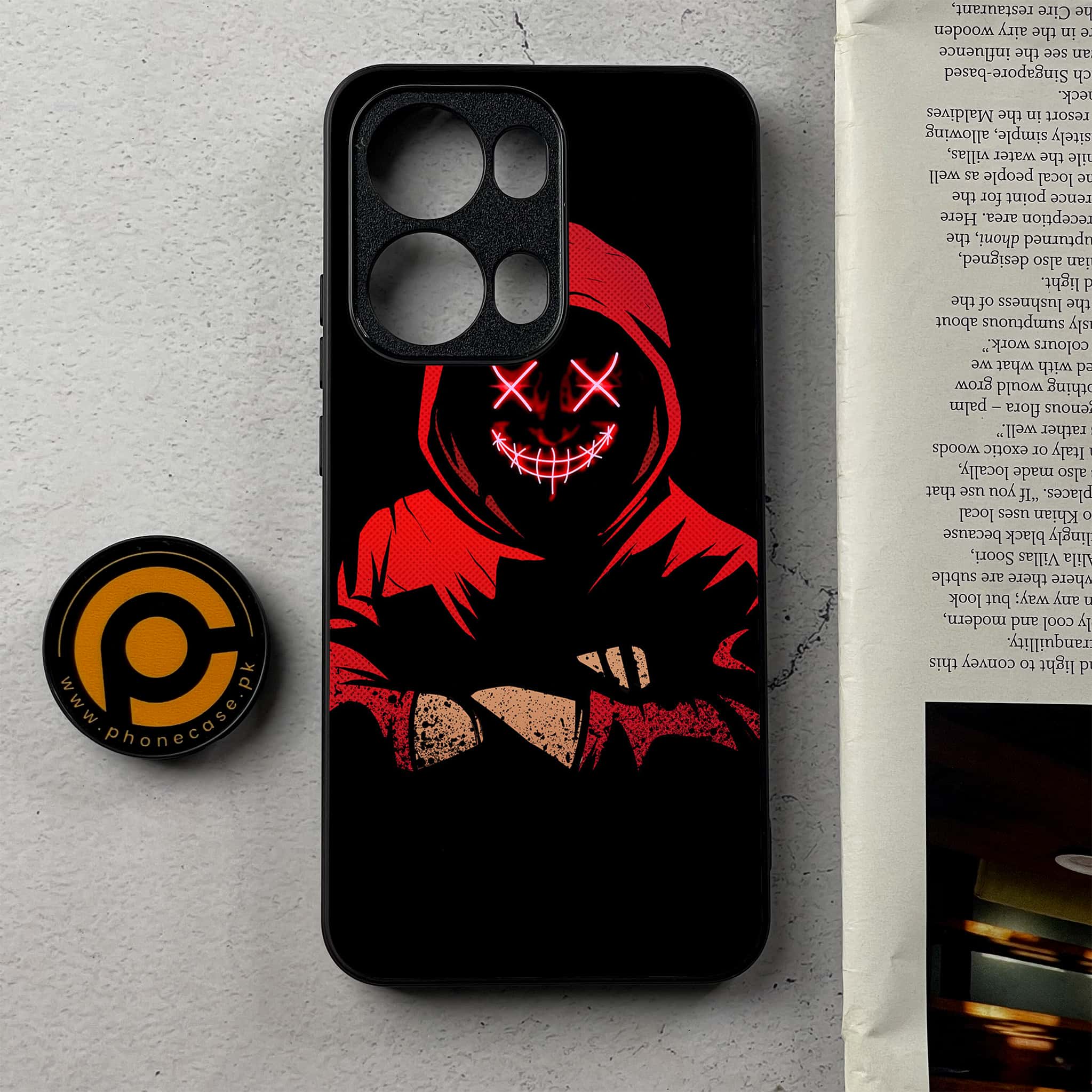 Oppo Reno 13 Pro - Anonymous 2.0 Series - Premium Metal Printed Soft Bumper Shockproof Case