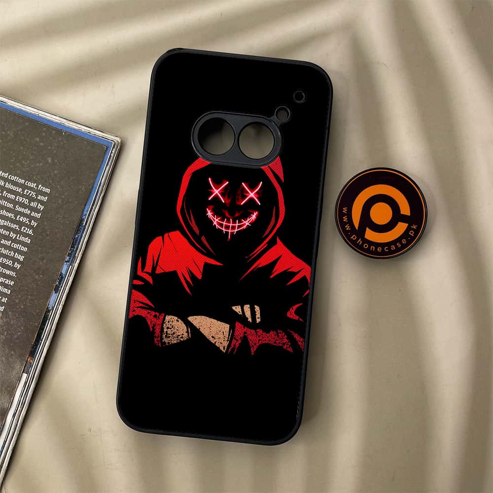 Nothing Phone (2a) - Anonymous 2.0 Series - Premium Metal Printed soft Bumper Shock Proof Case