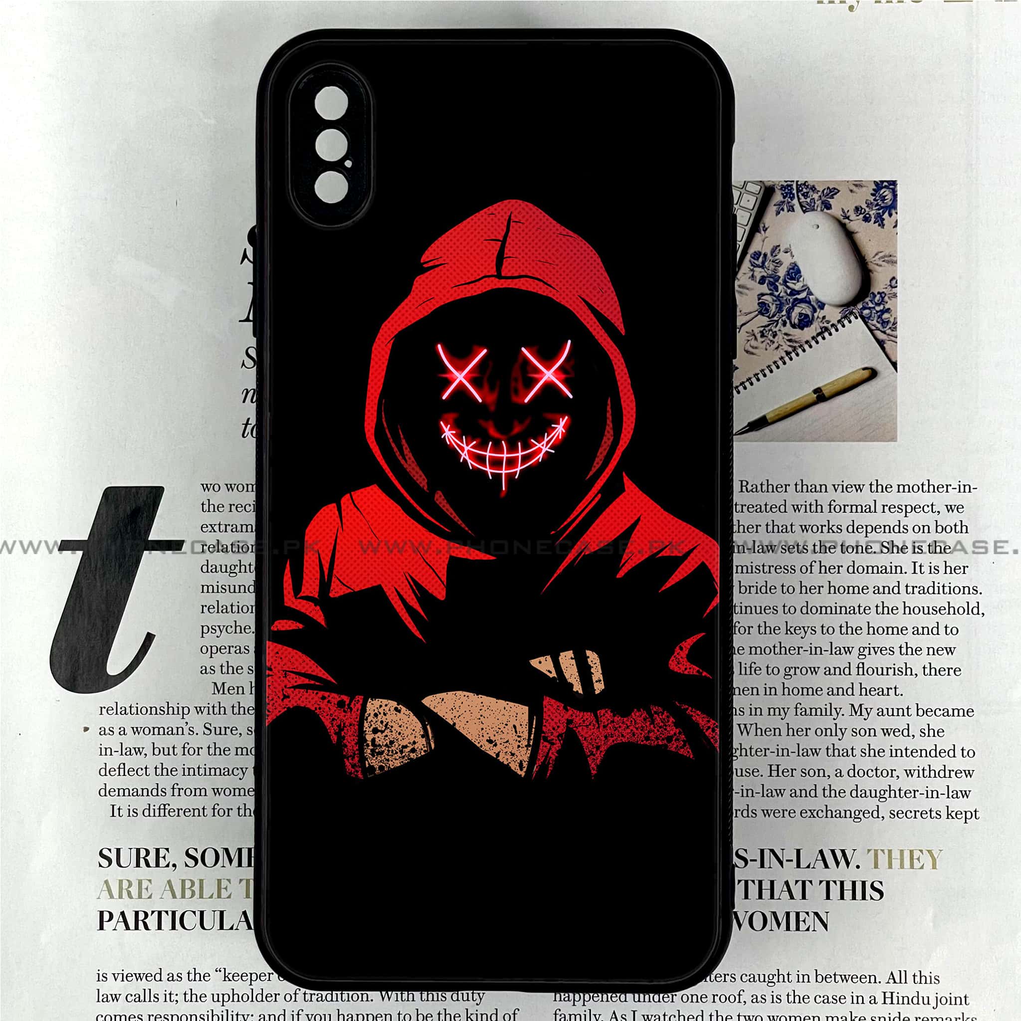 iPhone XS Max - Anonymous 2.0  - Premium Printed Glass soft Bumper shock Proof Case