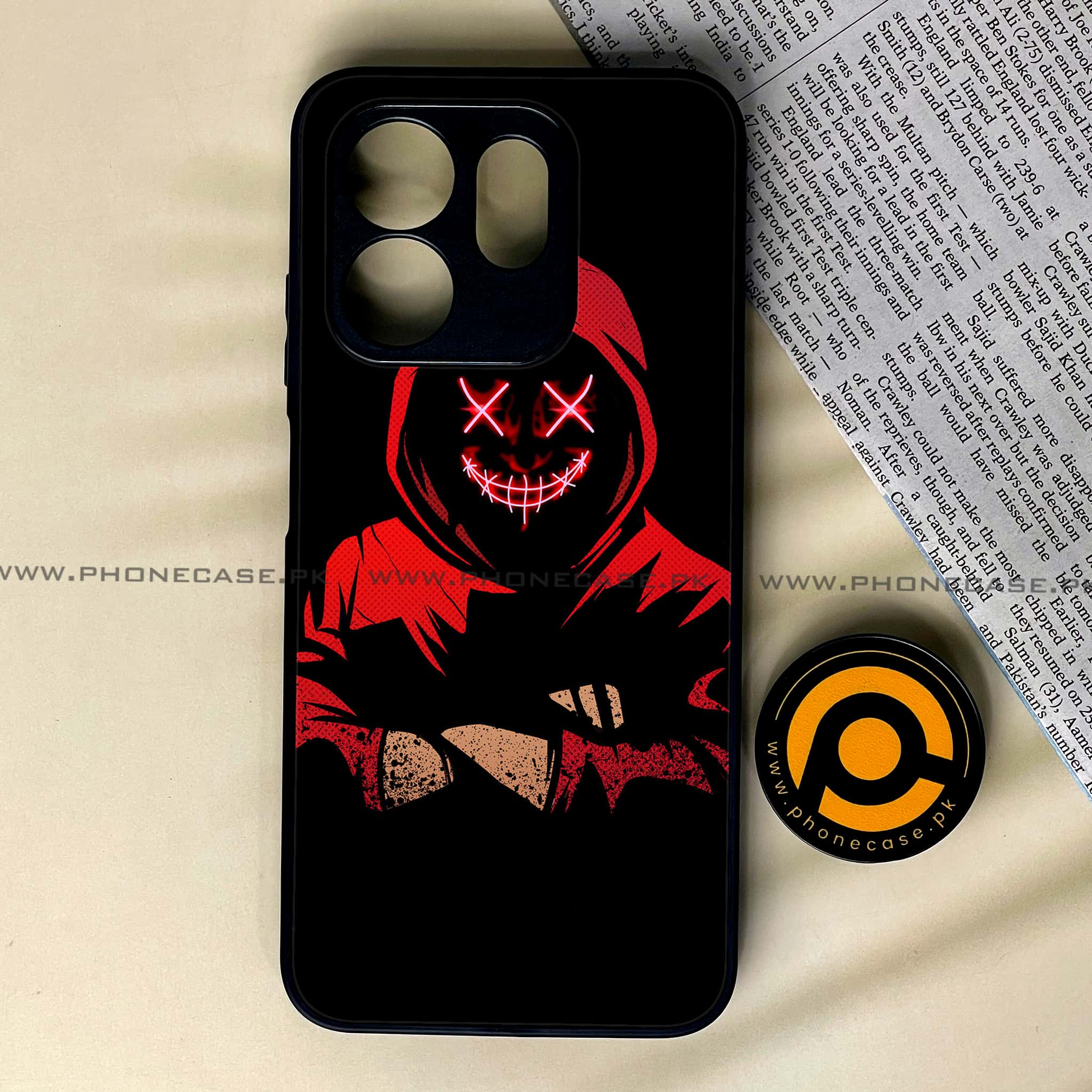 Infinix Smart 9 HD - Anonymous 2.0 Series - Premium Metal Printed soft Bumper shock Proof Case