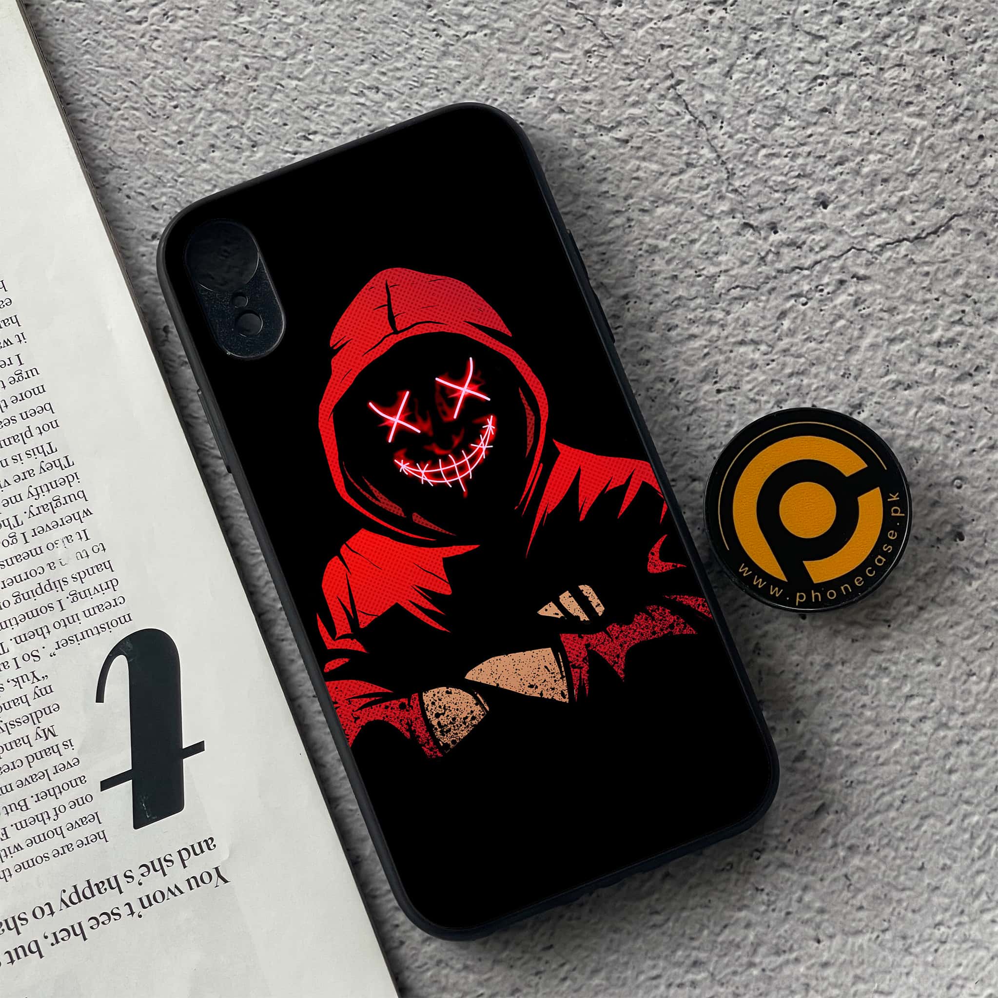 iPhone XR - Anonymous 2.0 Series - Premium Metal Printed soft Bumper shock Proof Case