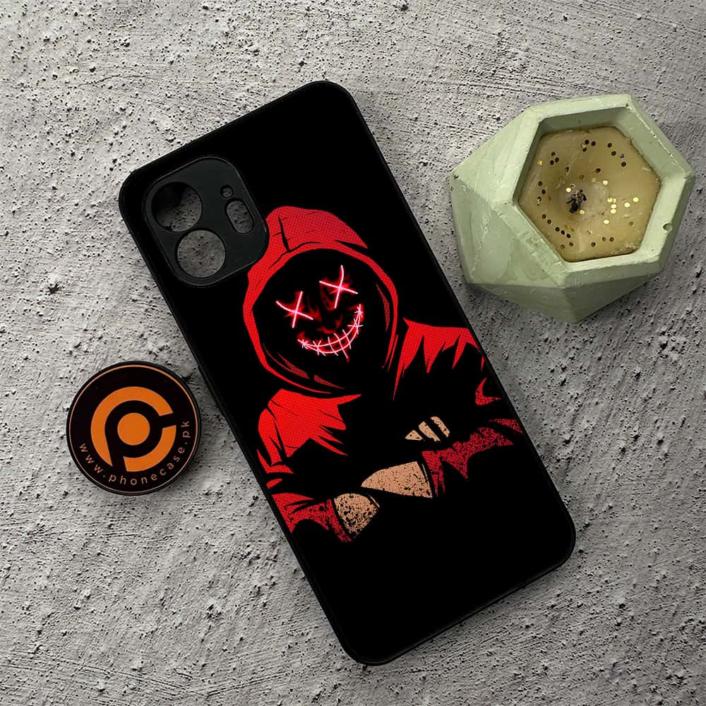Nothing Phone 2 - Anonymous 2.0 Series - Premium Metal  Printed soft Bumper shock Proof Case