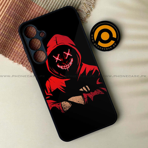 Samsung Galaxy A25 - Anonymous 2.0 Design 5  - Premium Printed Glass soft Bumper shock Proof Case CS-44530
