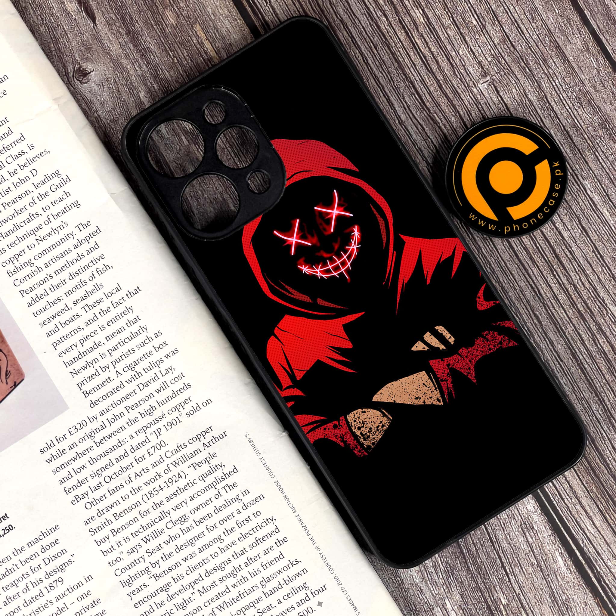 Xiaomi Redmi 12 - Anonymous 2.0 Series - Premium Printed Glass soft Bumper shock Proof Case