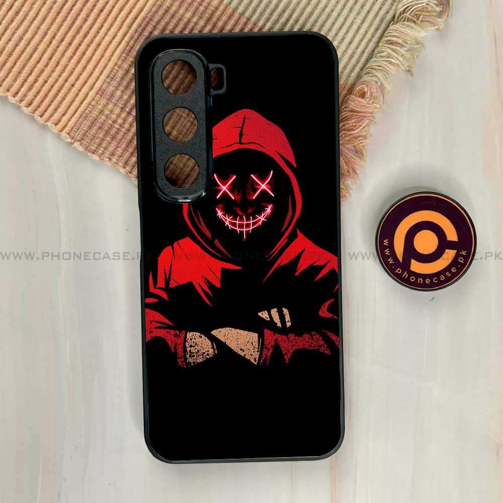 Infinix Hot 60i - Anonymous 2.0 Series - Premium Metal Printed soft Bumper shock Proof Case