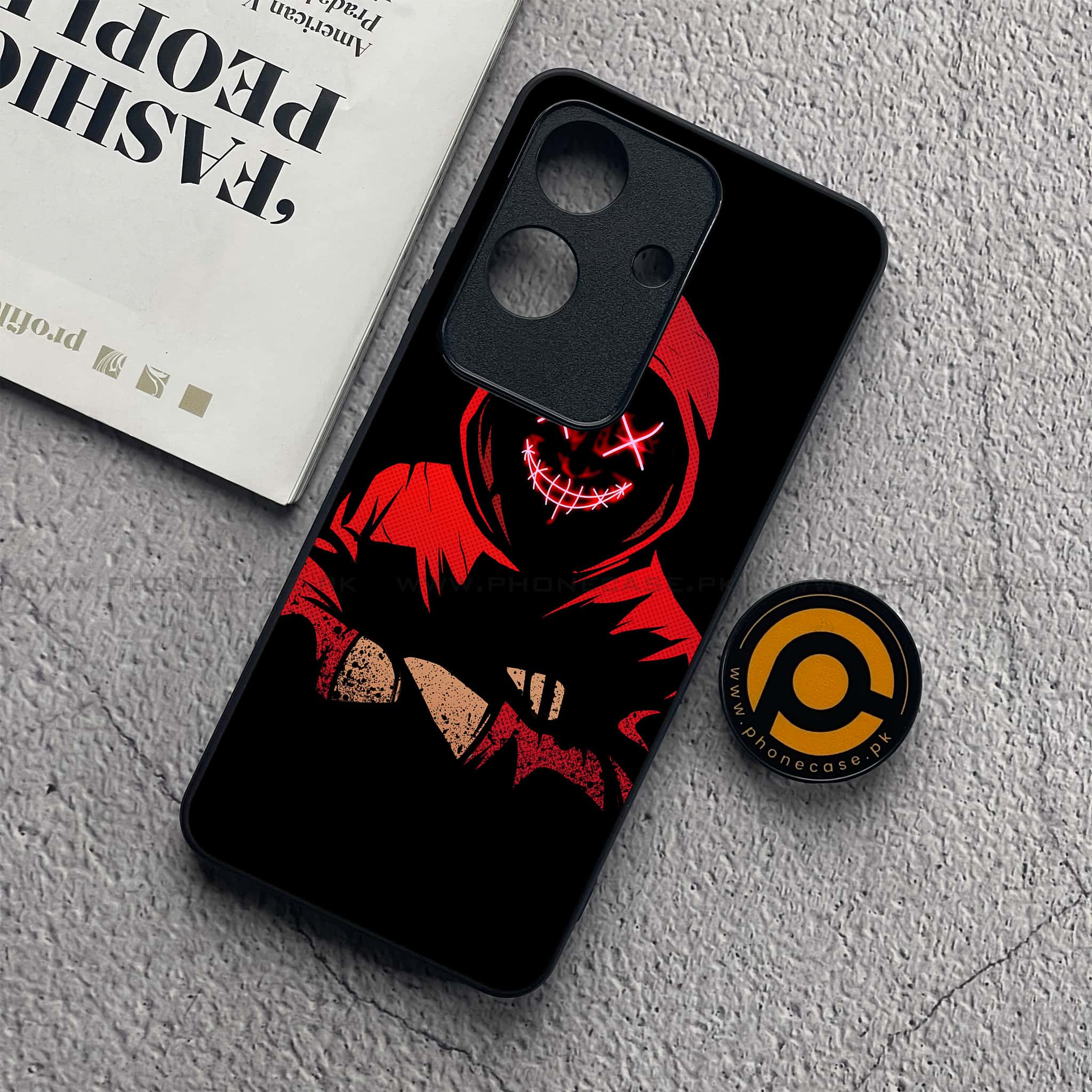 Realme Note 60x - Anonymous 2.0 Series - Premium Metal  Printed soft Bumper shock Proof Case