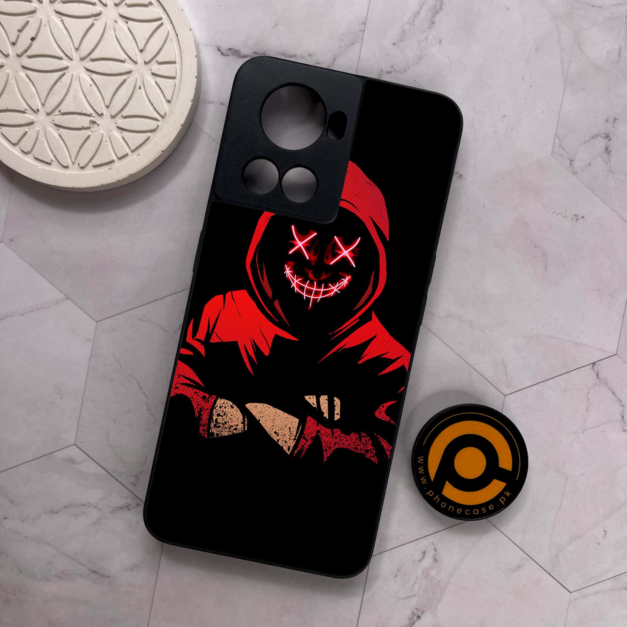 OnePlus 10R - Anonymous 2.0 Series - Premium Metal Printed soft Bumper shock Proof Case
