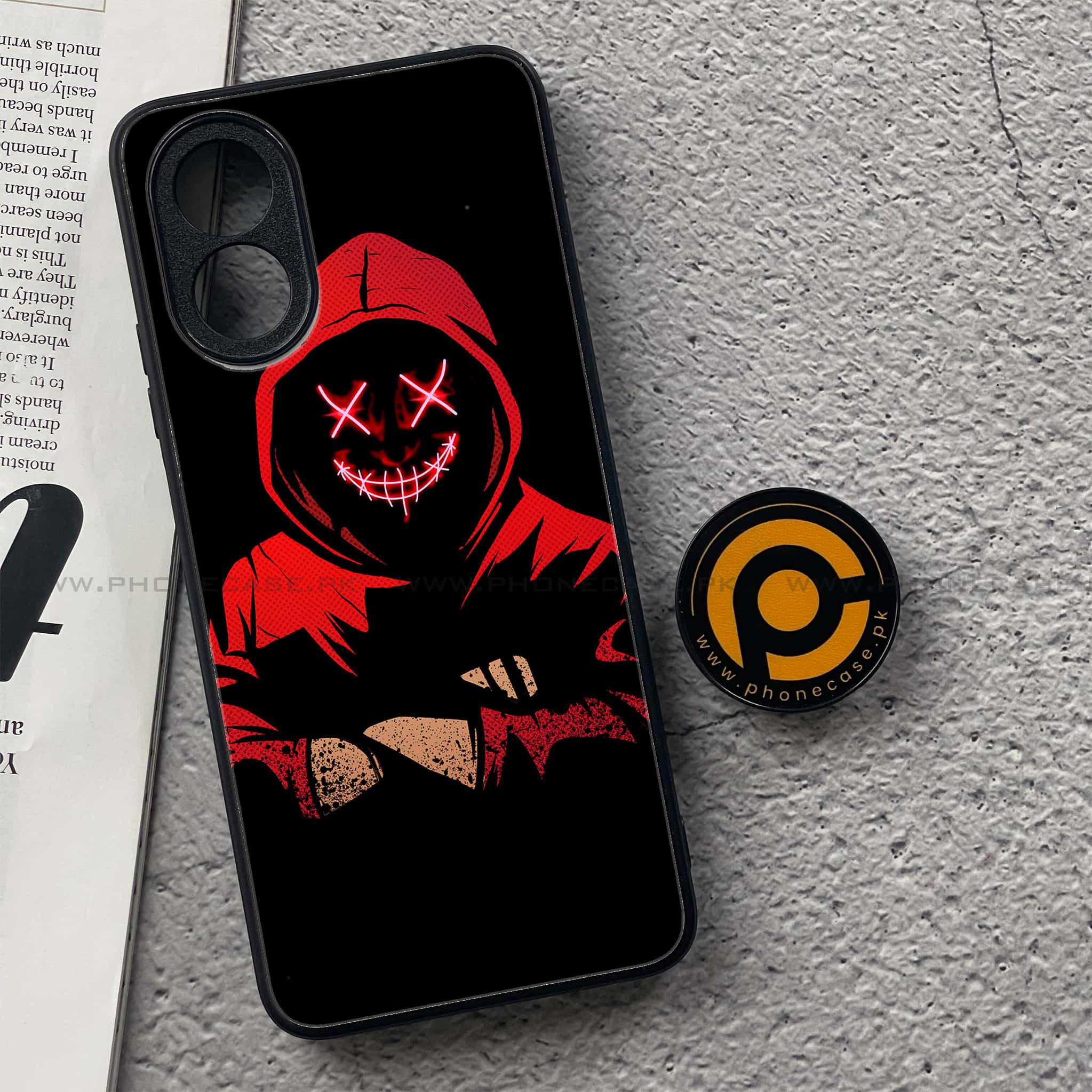 Oppo A38 4G - Anonymous 2.0 Series - Premium Printed Metal soft Bumper shock Proof Case