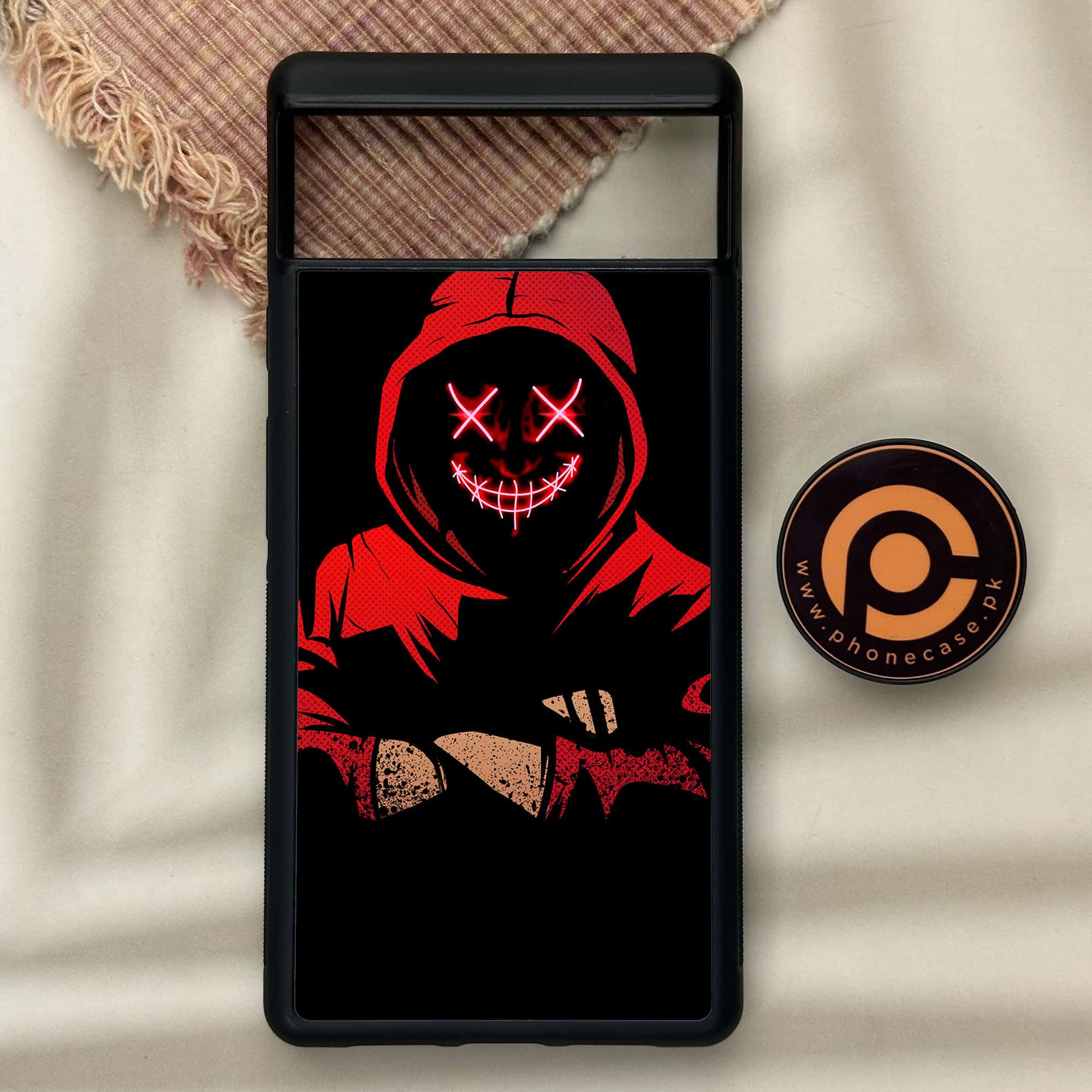 Google Pixel 6 - Anonymous 2.0 Series - Premium Metal Printed soft Bumper Shock Proof Case