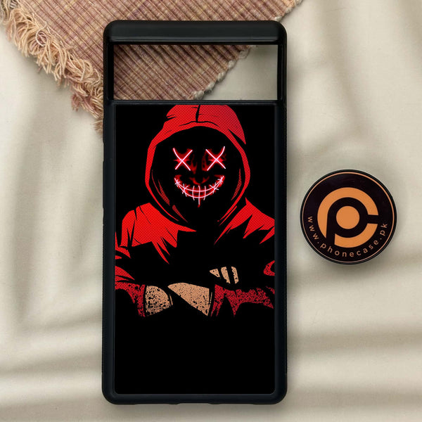 Google Pixel 6 - Anonymous 2.0 Design 5- Premium Metal Printed soft Bumper Shock Proof Case CS-48450