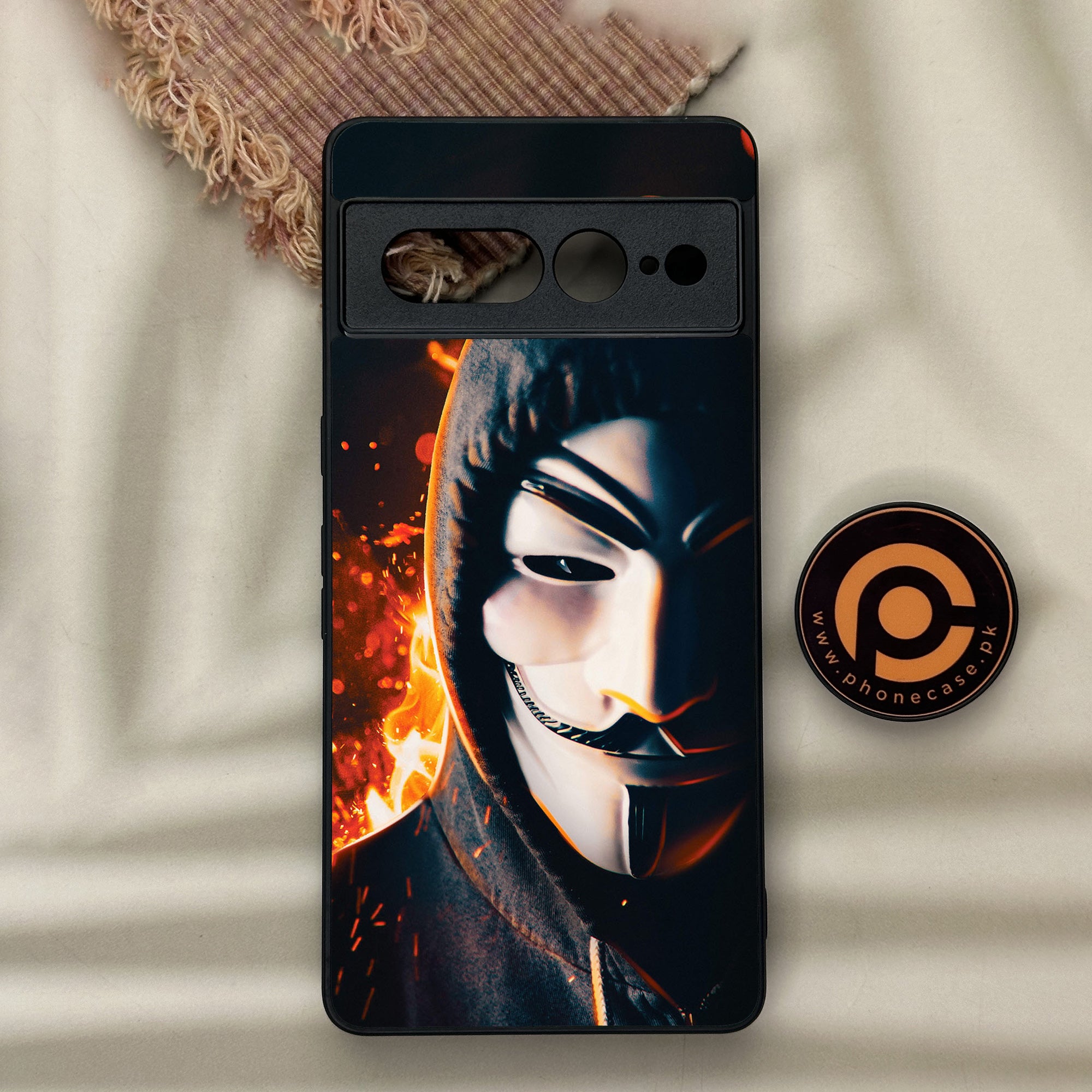 Google Pixel 7 Pro - Anonymous 2.0 Series - Premium Metal Printed soft Bumper Shock Proof Case