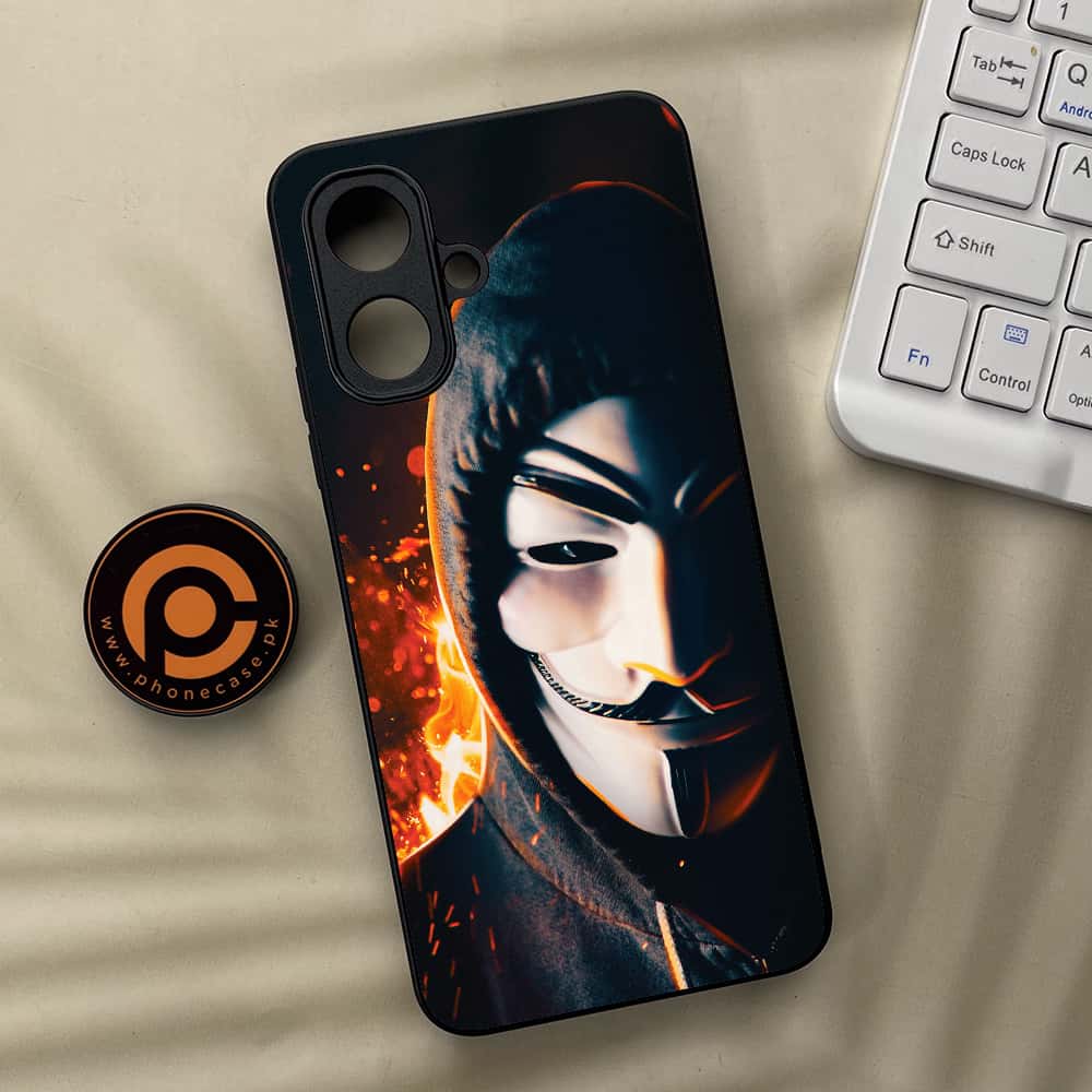 Tecno Spark Go 2 - Anonymous 2.0 Series - Premium Metal Printed soft Bumper Shock Proof Case