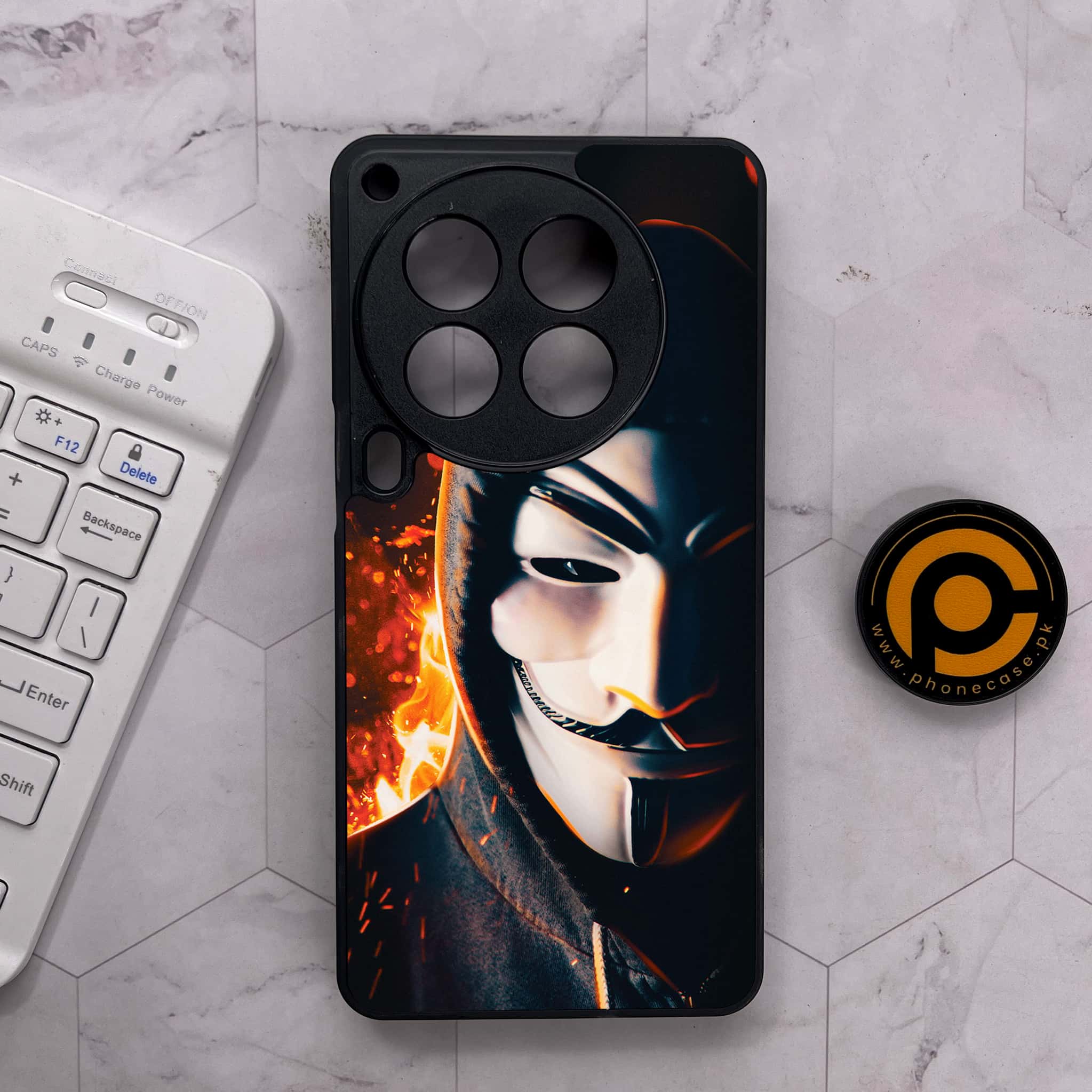 Tecno Camon 30 Premier - Anonymous 2.0 Series - Premium Metal Printed soft Bumper shock Proof Case