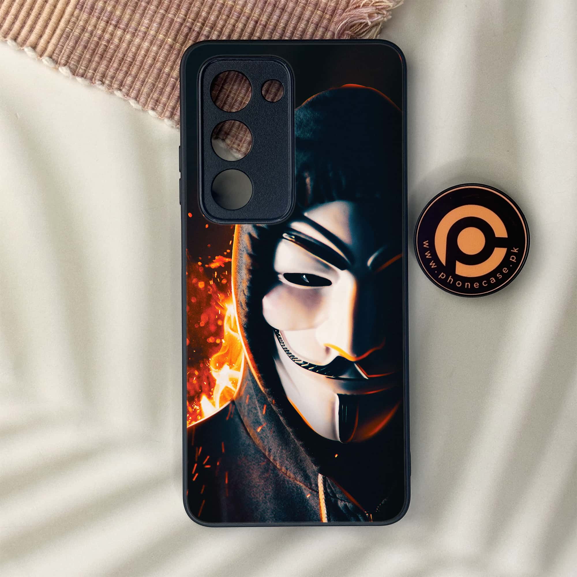 Oppo A5 2025 - Anonymous 2.0 Series - Premium Metal Printed soft Bumper shock Proof Case