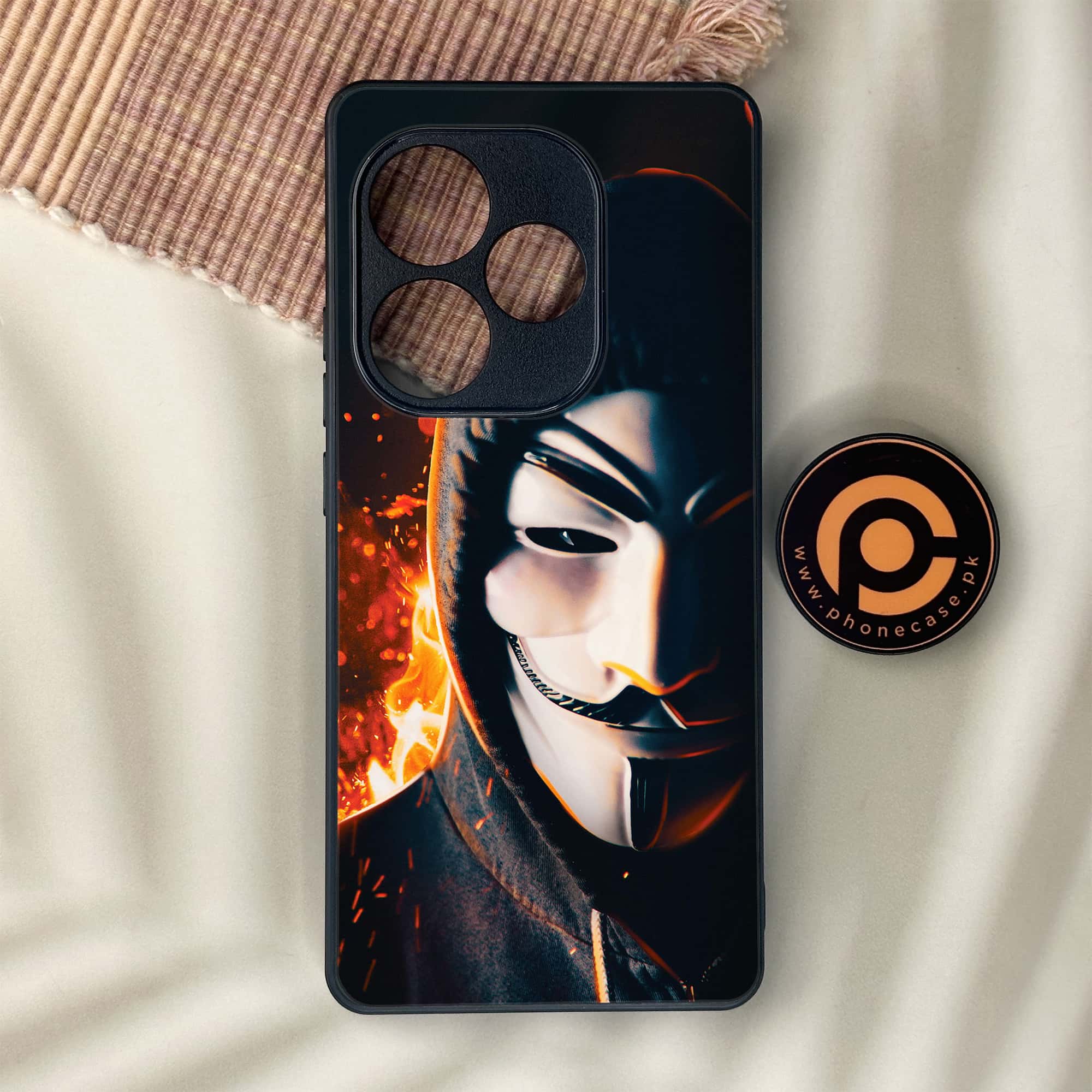 Realme GT 6 - Anonymous 2.0 Series - Premium Metal Printed soft Bumper shock Proof Case