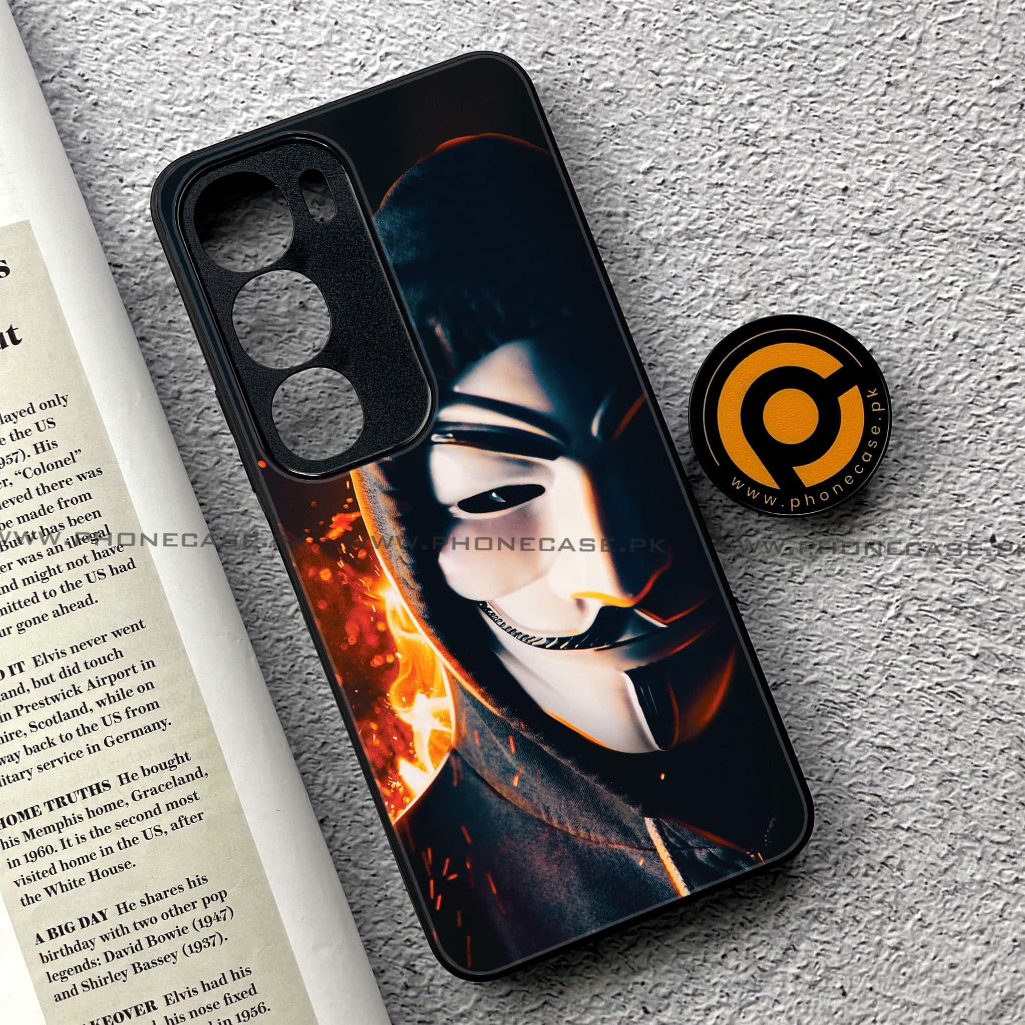 Vivo Y19s Pro - Anonymous 2.0 Series - Premium Metal Printed soft Bumper shock Proof Case