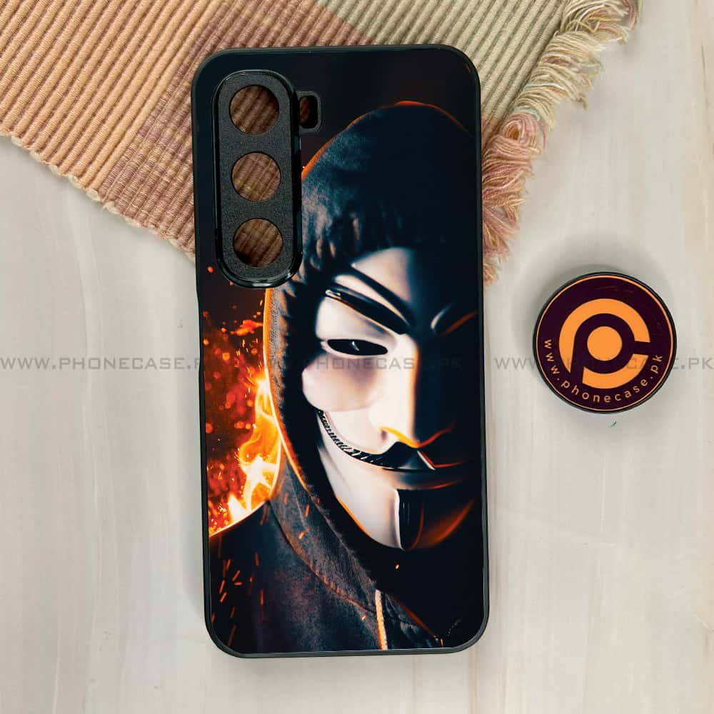 Infinix Hot 60i - Anonymous 2.0 Series - Premium Metal Printed soft Bumper shock Proof Case