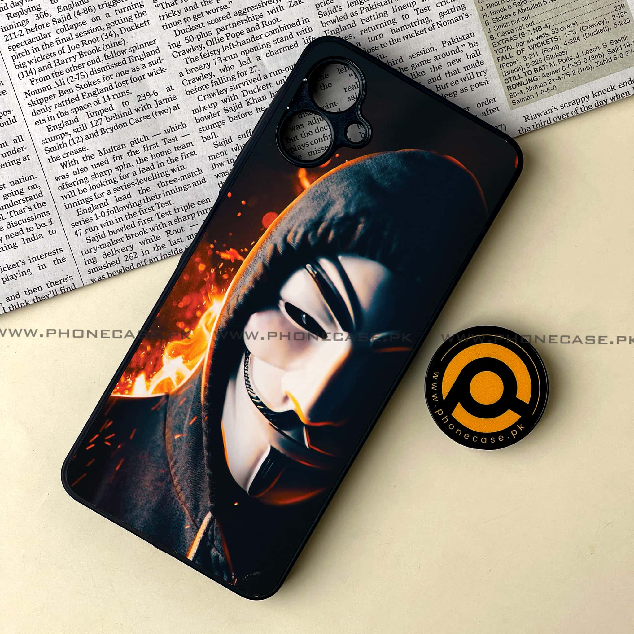 Samsung Galaxy A06  - Anonymous 2.0 Series - Premium Metal Printed soft Bumper shock Proof Case