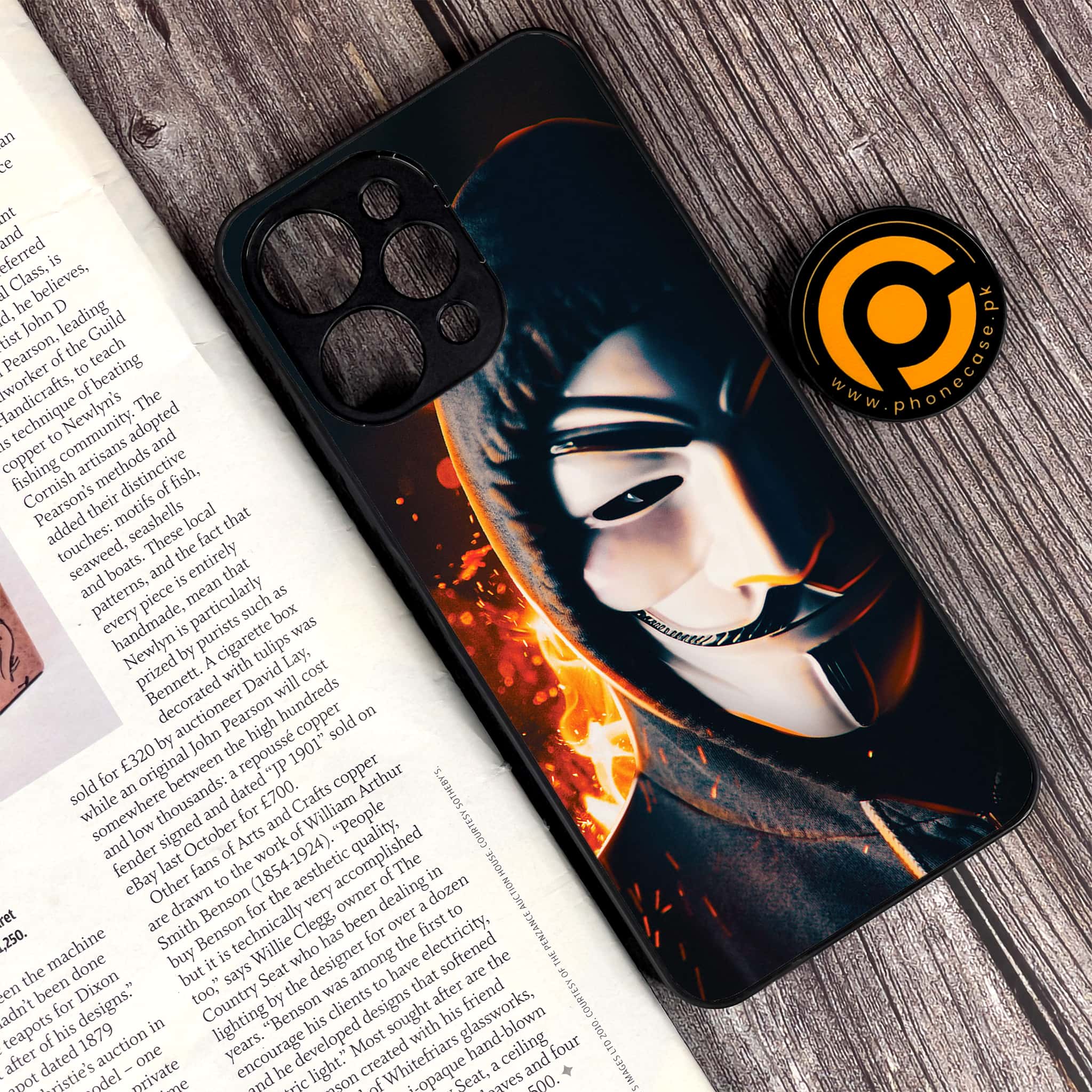 Xiaomi Redmi 12 - Anonymous 2.0 Series - Premium Printed Glass soft Bumper shock Proof Case