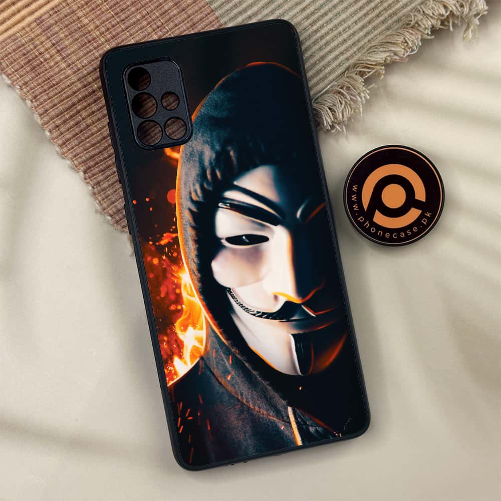 Samsung Galaxy A71 - Anonymous 2.0 Series - Premium Metal Printed soft Bumper shock Proof Case