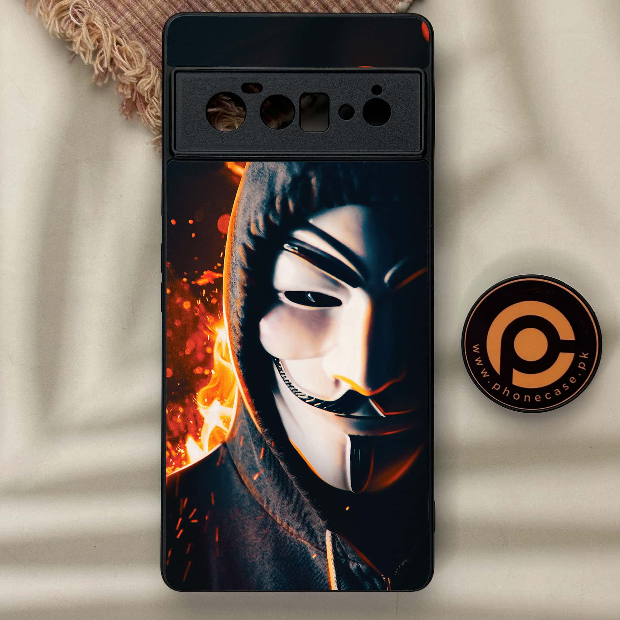 Google Pixel 6 Pro - Anonymous 2.0 Series - Premium Metal Printed soft Bumper Shock Proof Case
