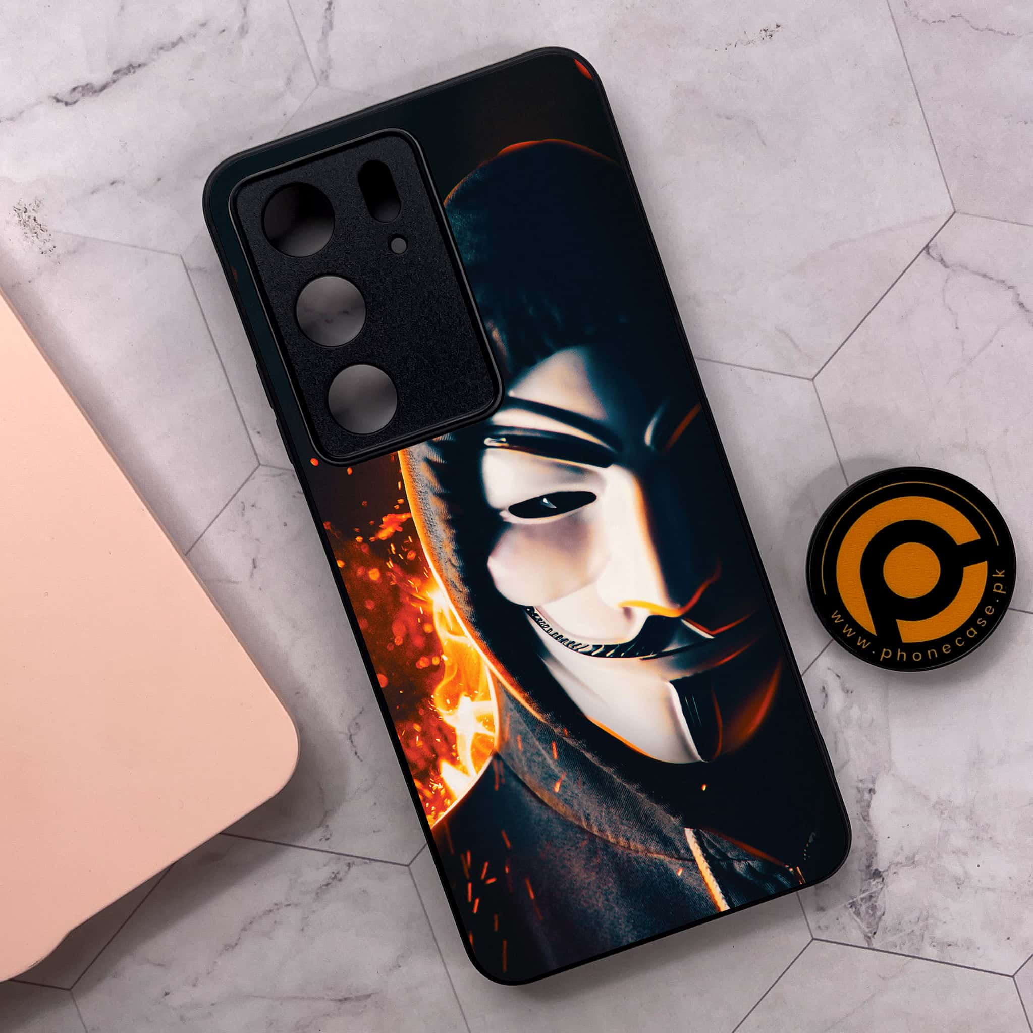 Realme C75x 4G - Anonymous 2.0 Series - Premium Metal Printed soft Bumper shock Proof Case