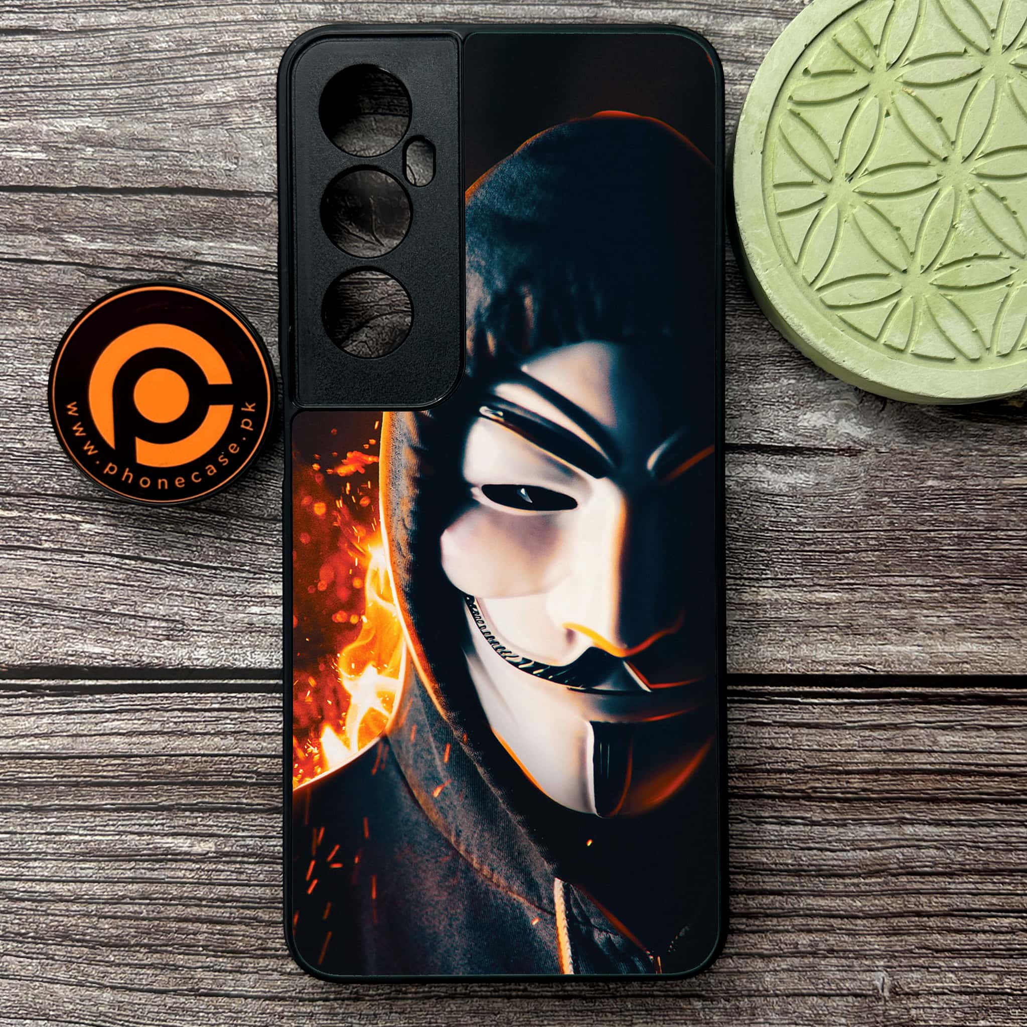 Realme C65  - Anonymous 2.0 Series - Premium Metal Printed soft Bumper shock Proof Case