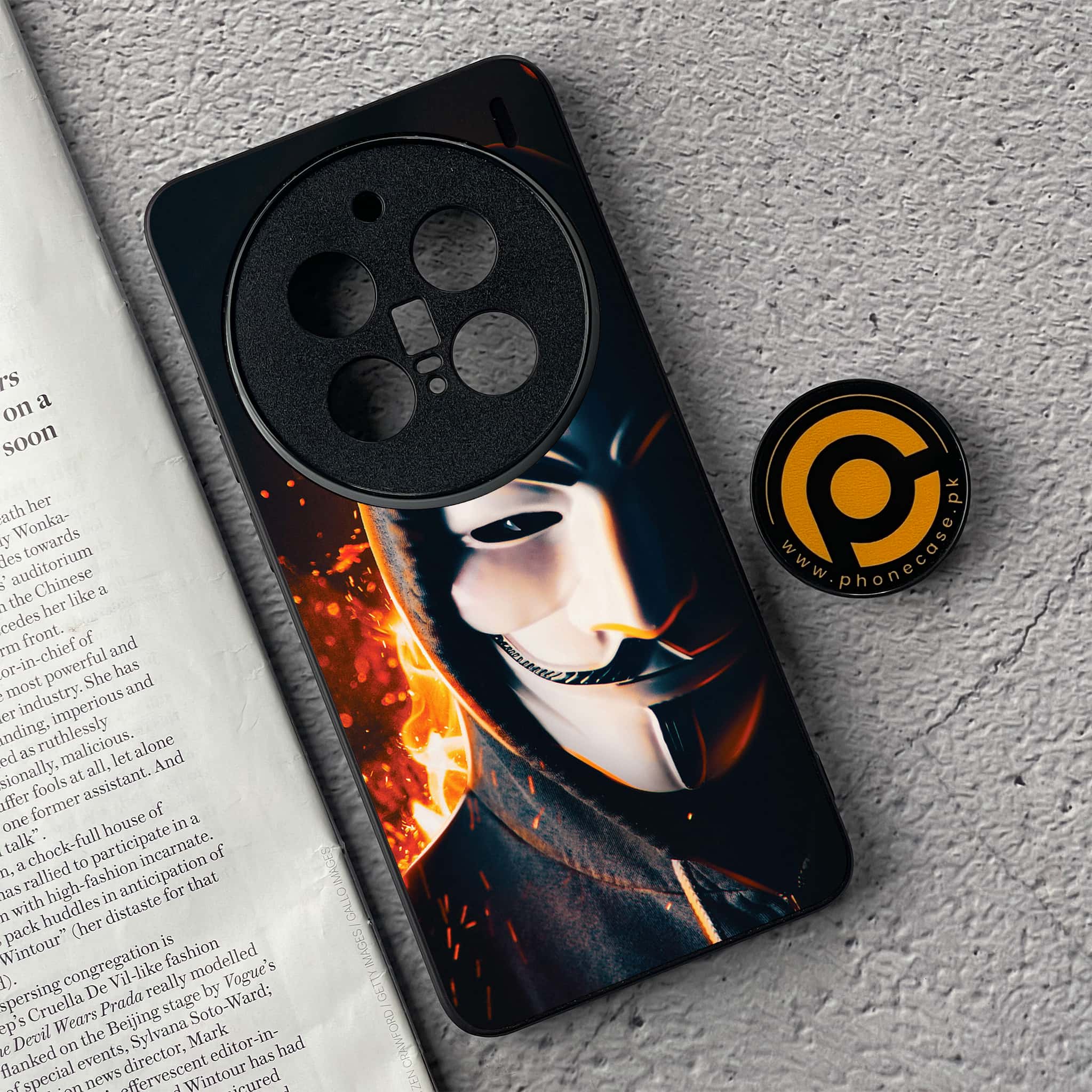 Vivo X200 Pro - Anonymous 2.0 Series - Premium Metal  Printed soft Bumper shock Proof Case