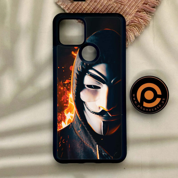 Google Pixel 4a 5G - Anonymous 2.0 Design 6 - Premium Metal Printed Soft Bumper Shock Proof Case