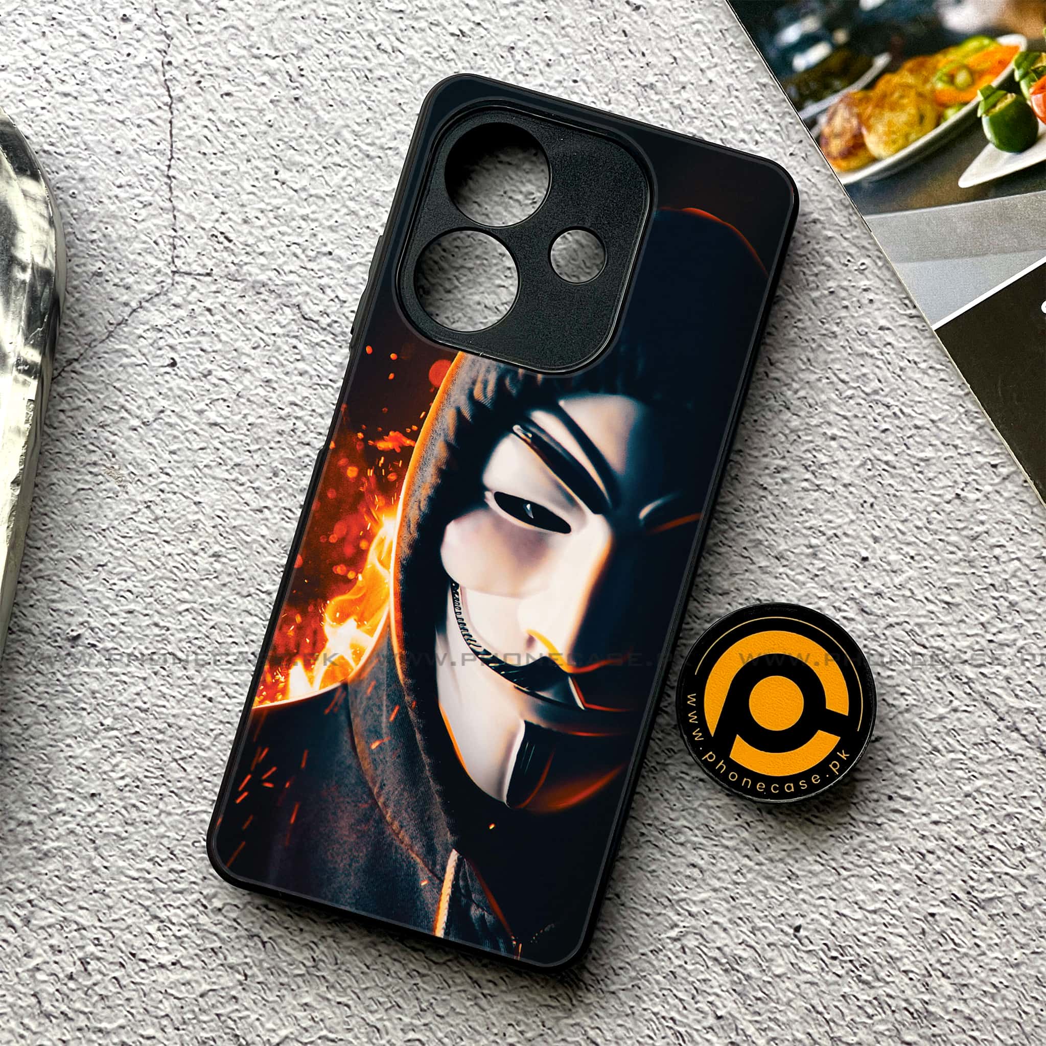 Oppo A5i - Anonymous 2.0 Series - Premium Metal Printed soft Bumper shock Proof Case
