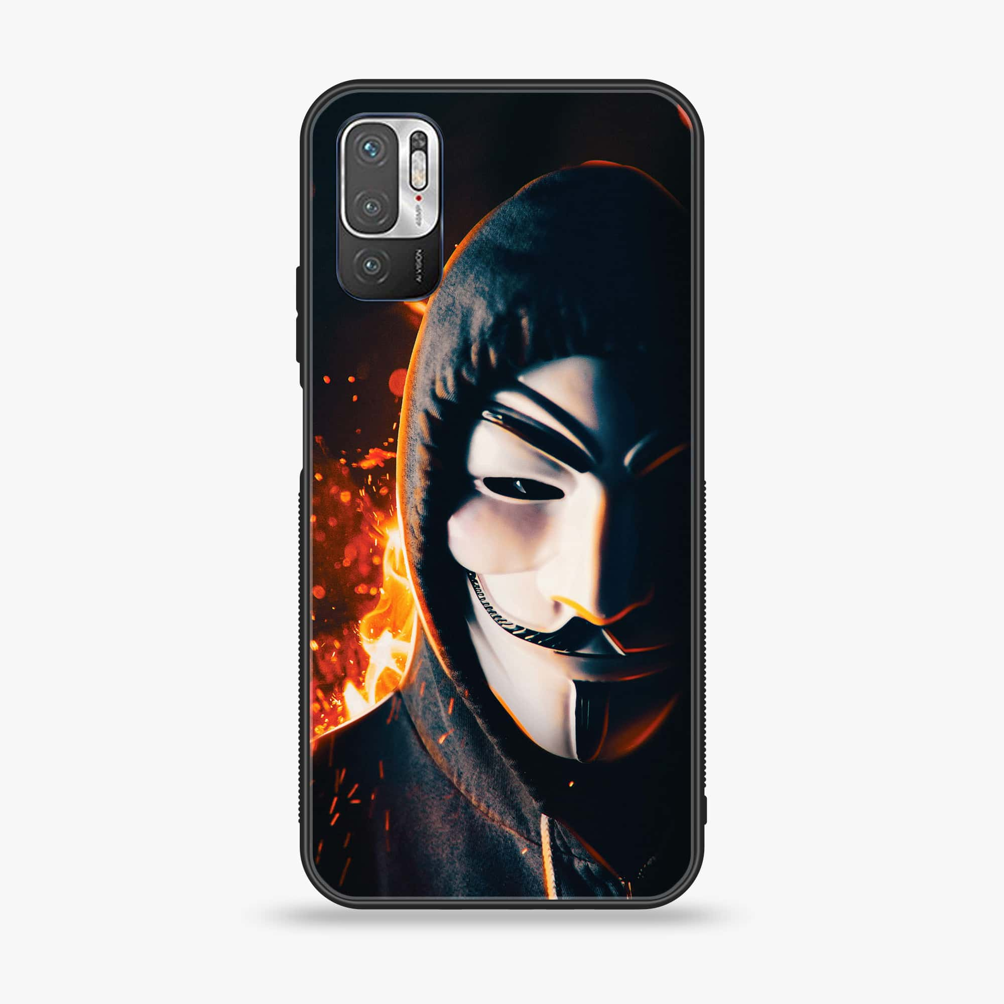 Xiaomi Redmi Note 10 5G - Anonymous 2.0 Series - Premium Printed Glass soft Bumper shock Proof Case