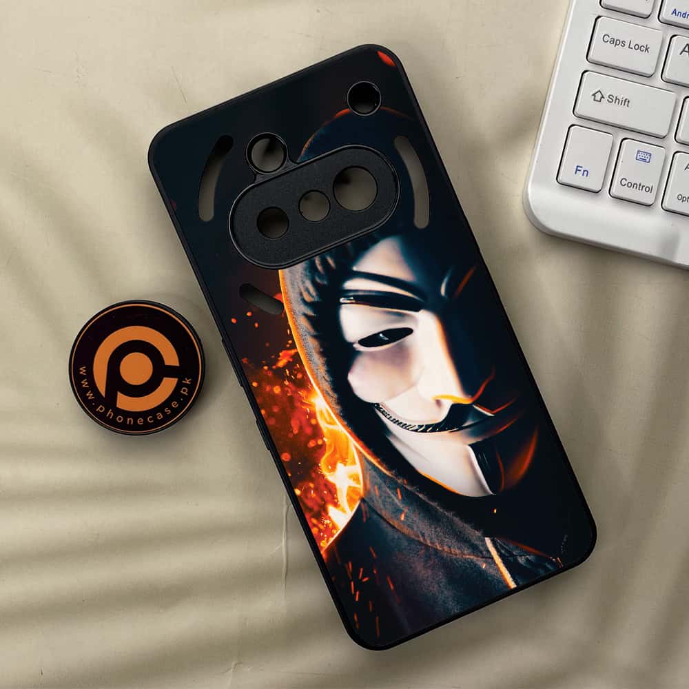 Nothing Phone 3a - Anonymous 2.0 Series - Premium Metal  Printed soft Bumper shock Proof Case