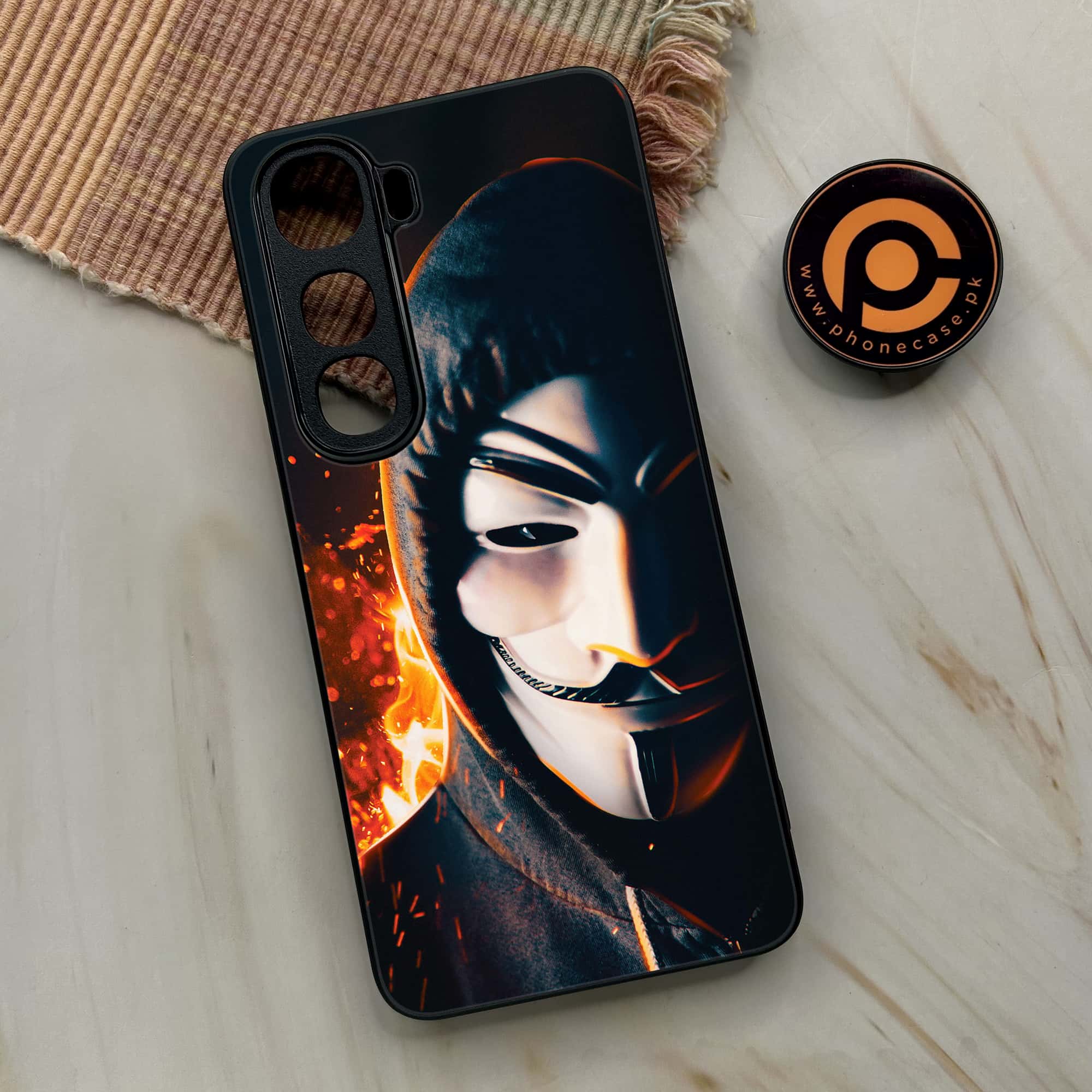 Vivo Y400 - Anonymous 2.0 Series - Premium Metal Printed soft Bumper shock Proof Case