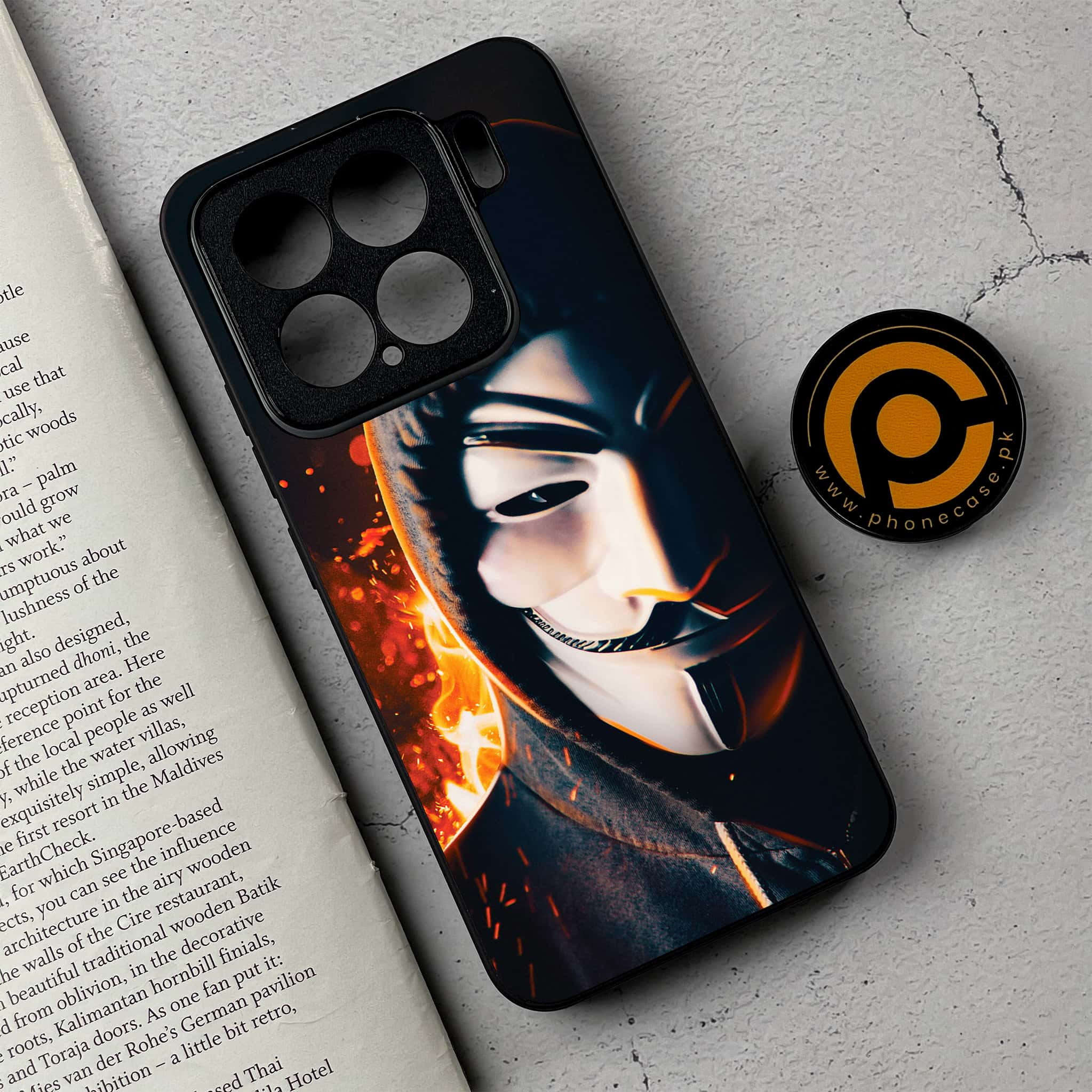 Xiaomi 15 - Anonymous 2.0 Series - Premium Metal Printed soft Bumper shock Proof Case