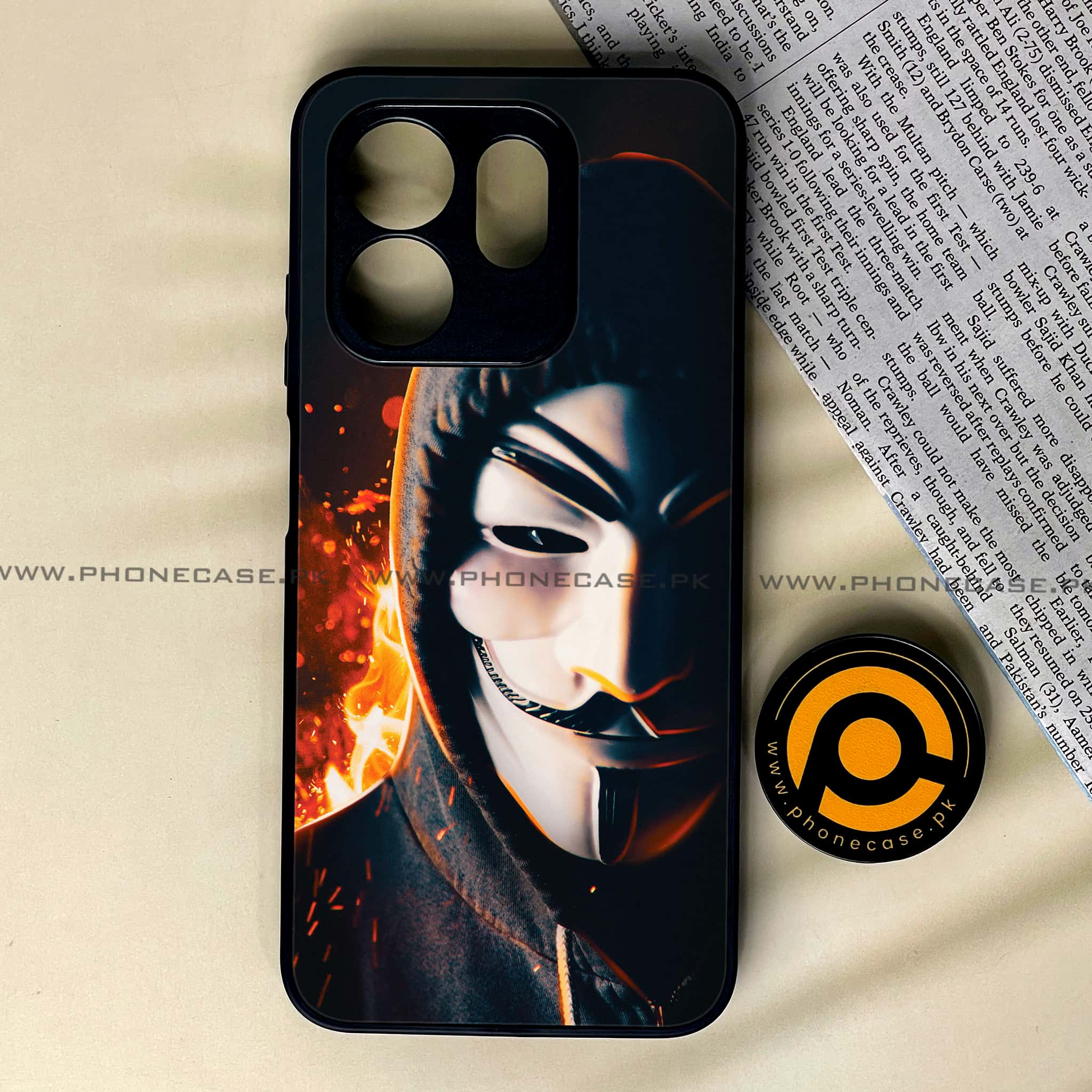 Infinix Smart 9 HD - Anonymous 2.0 Series - Premium Metal Printed soft Bumper shock Proof Case