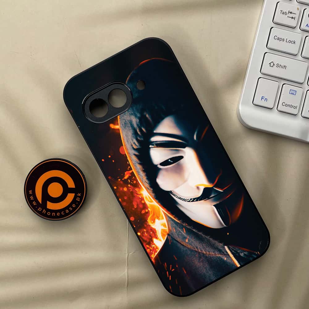 Google Pixel 9a - Anonymous 2.0 Series - Premium Metal Printed soft Bumper Shock Proof Case