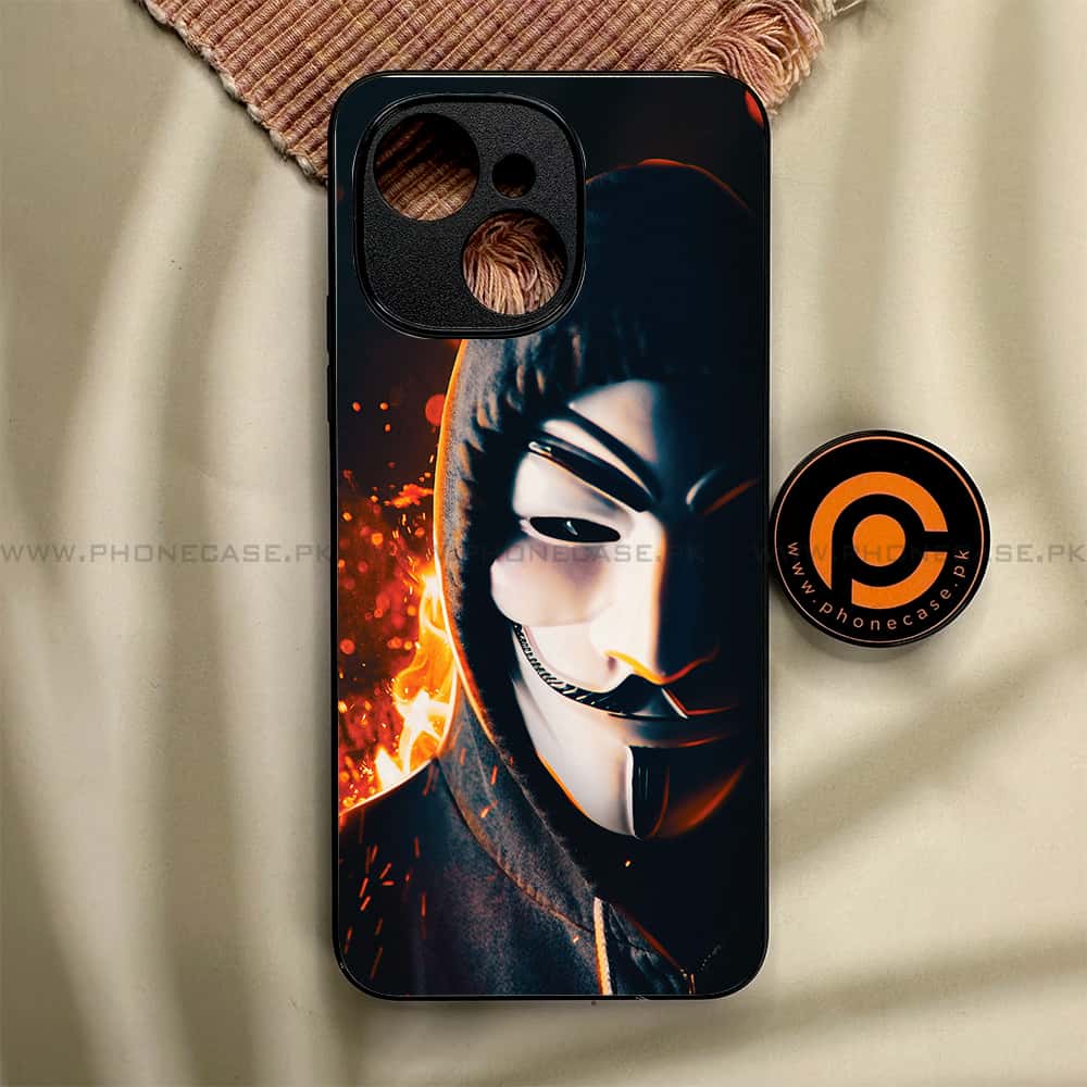 Tecno Spark 40C - Anonymous 2.0 Series - Premium Metal Printed soft Bumper shock Proof Case