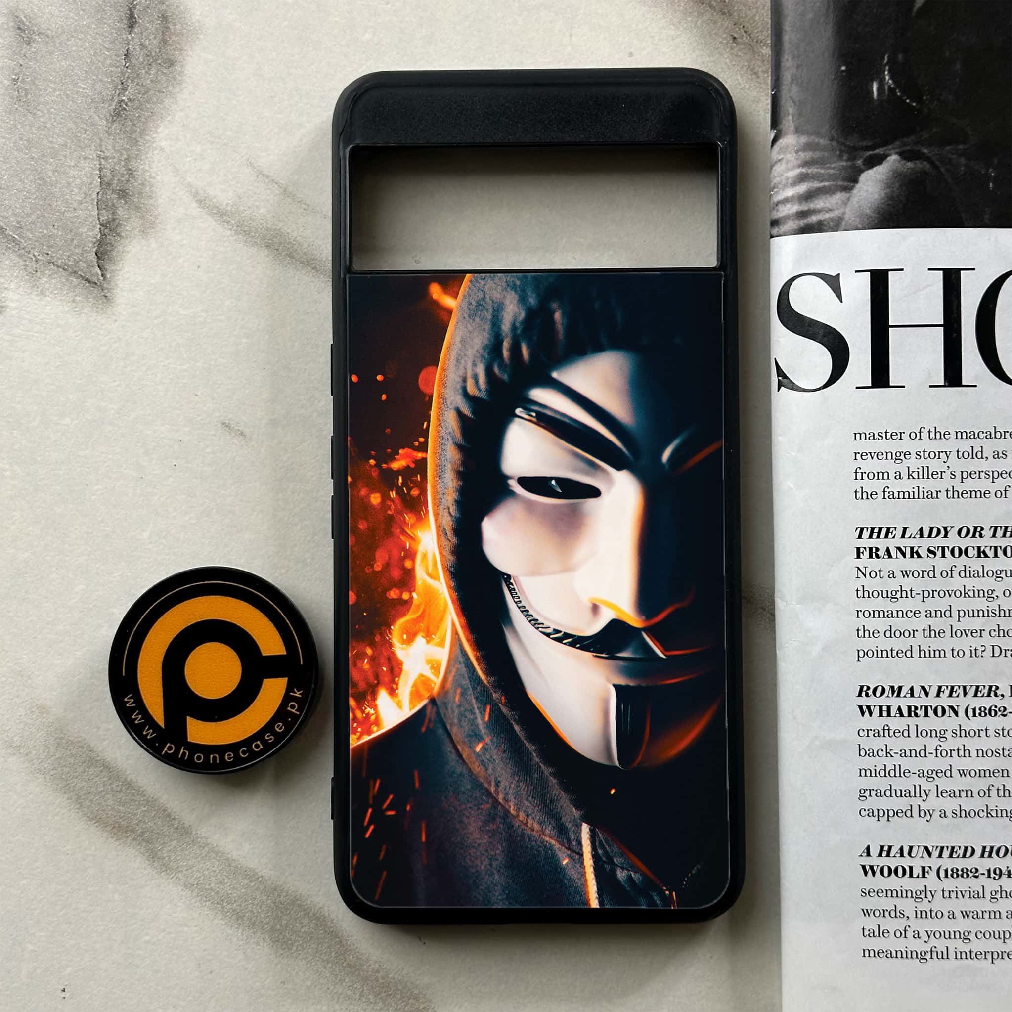 Google Pixel 8a - Anonymous 2.0 Series - Premium Printed soft Bumper Shock Proof Case